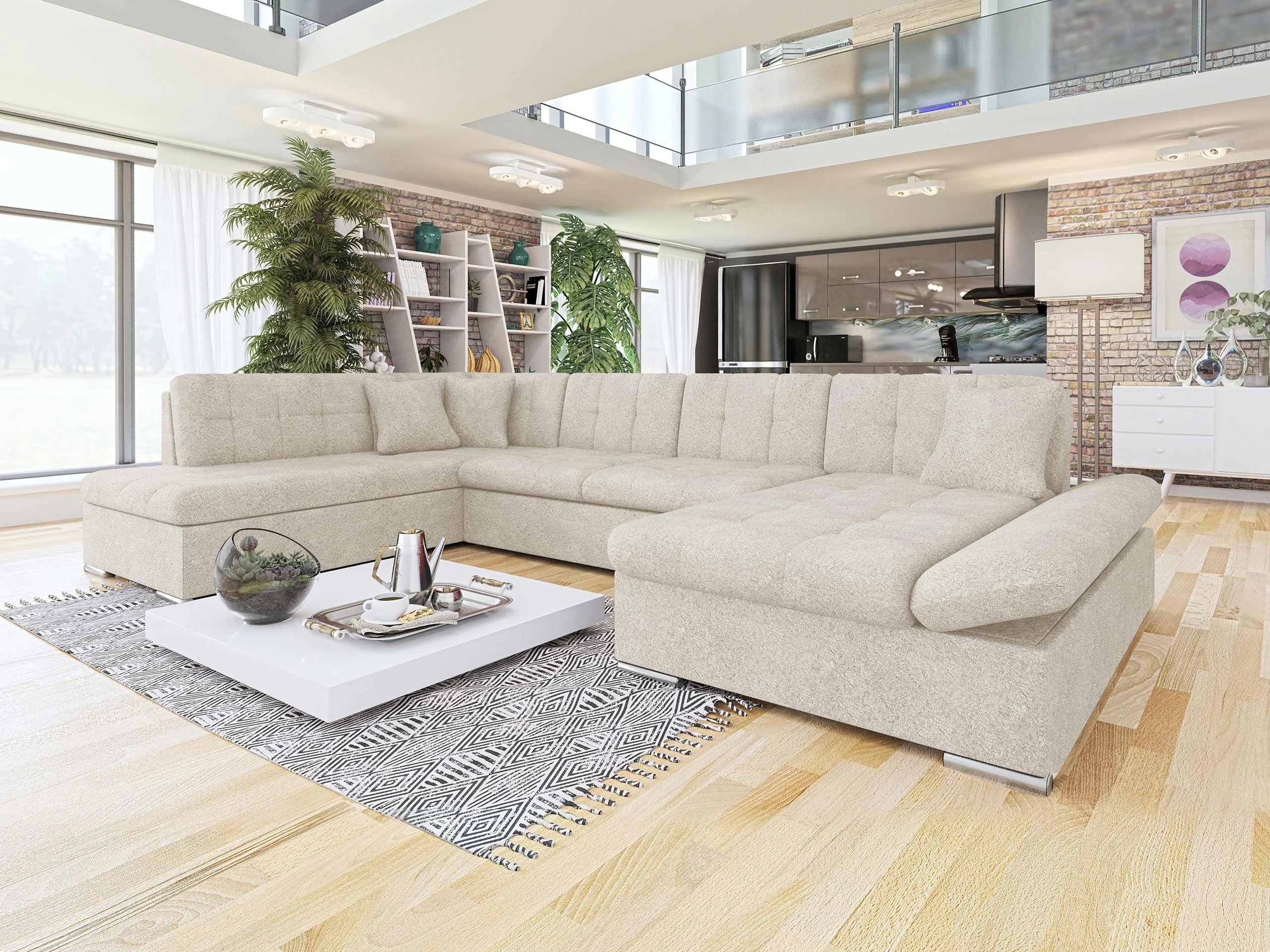 Hjørnesofa Comfivo Tilia I (Coral 65)