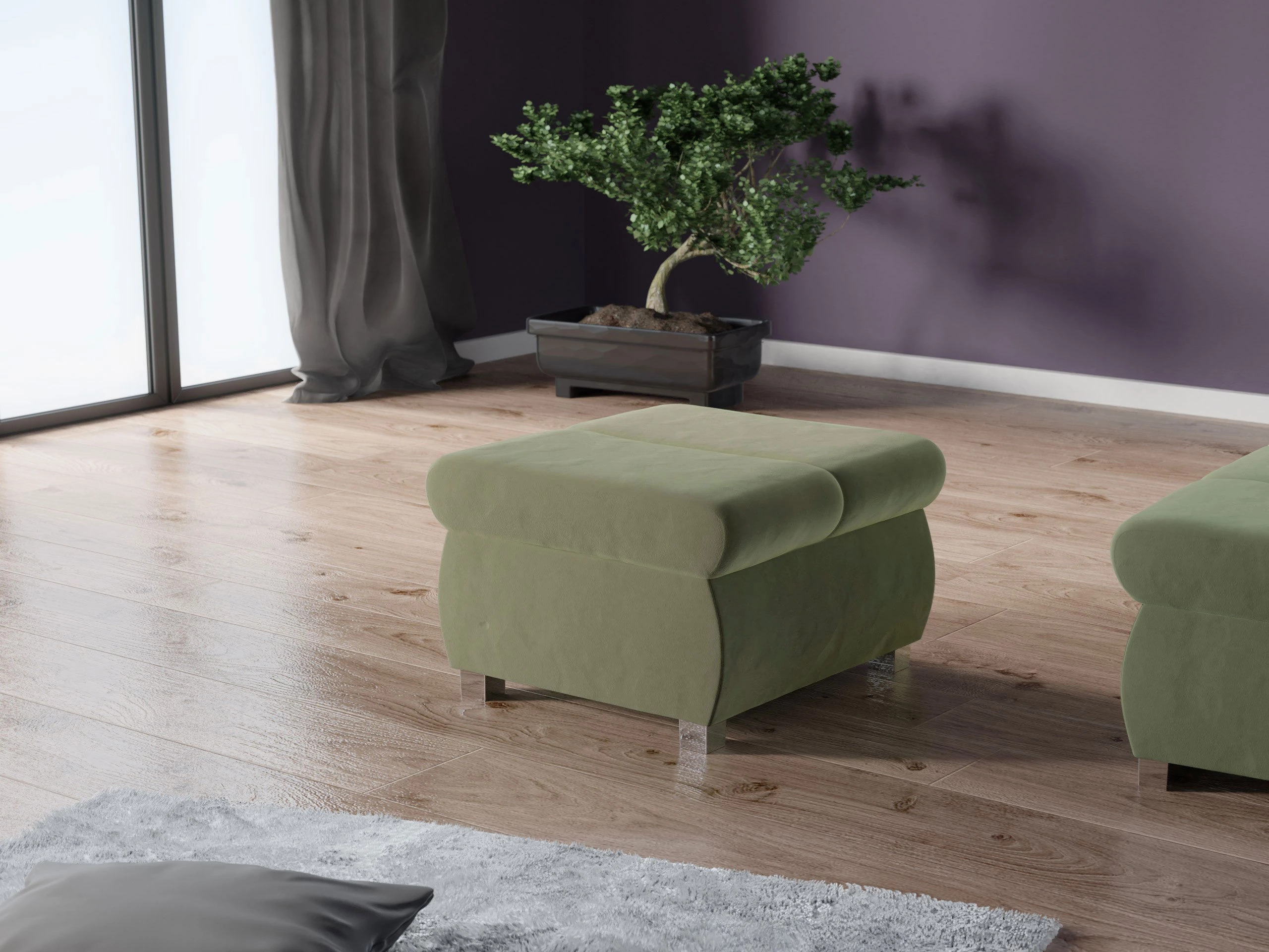 Puf Comfivo Olivetum (Magic Velvet 2243)