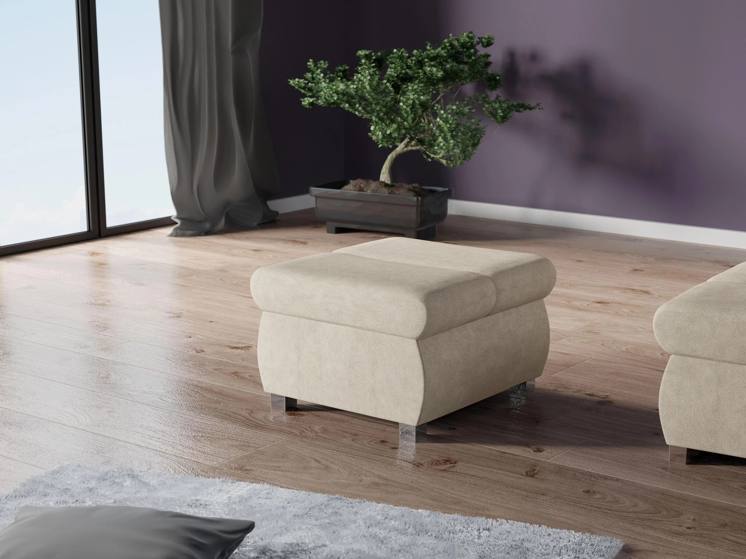 Puf Comfivo Olivetum (Uttario Velvet 2979)