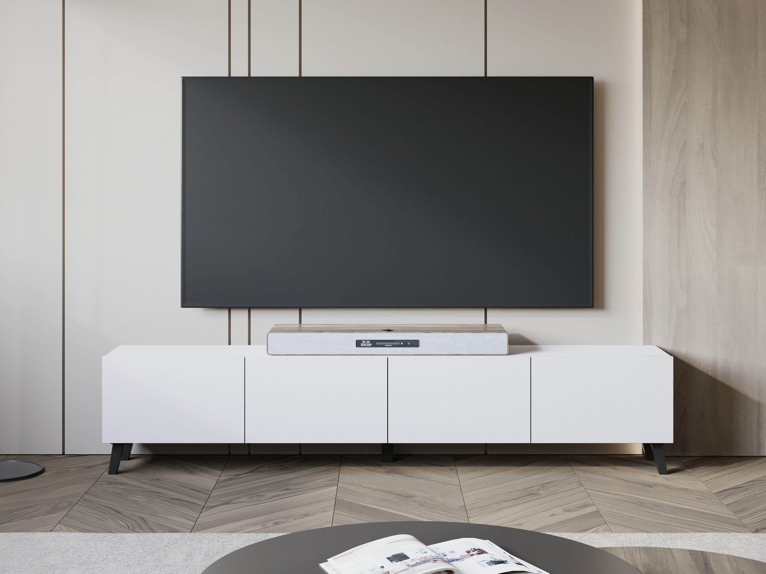 TV-bord Levtive 101 (Hvid)