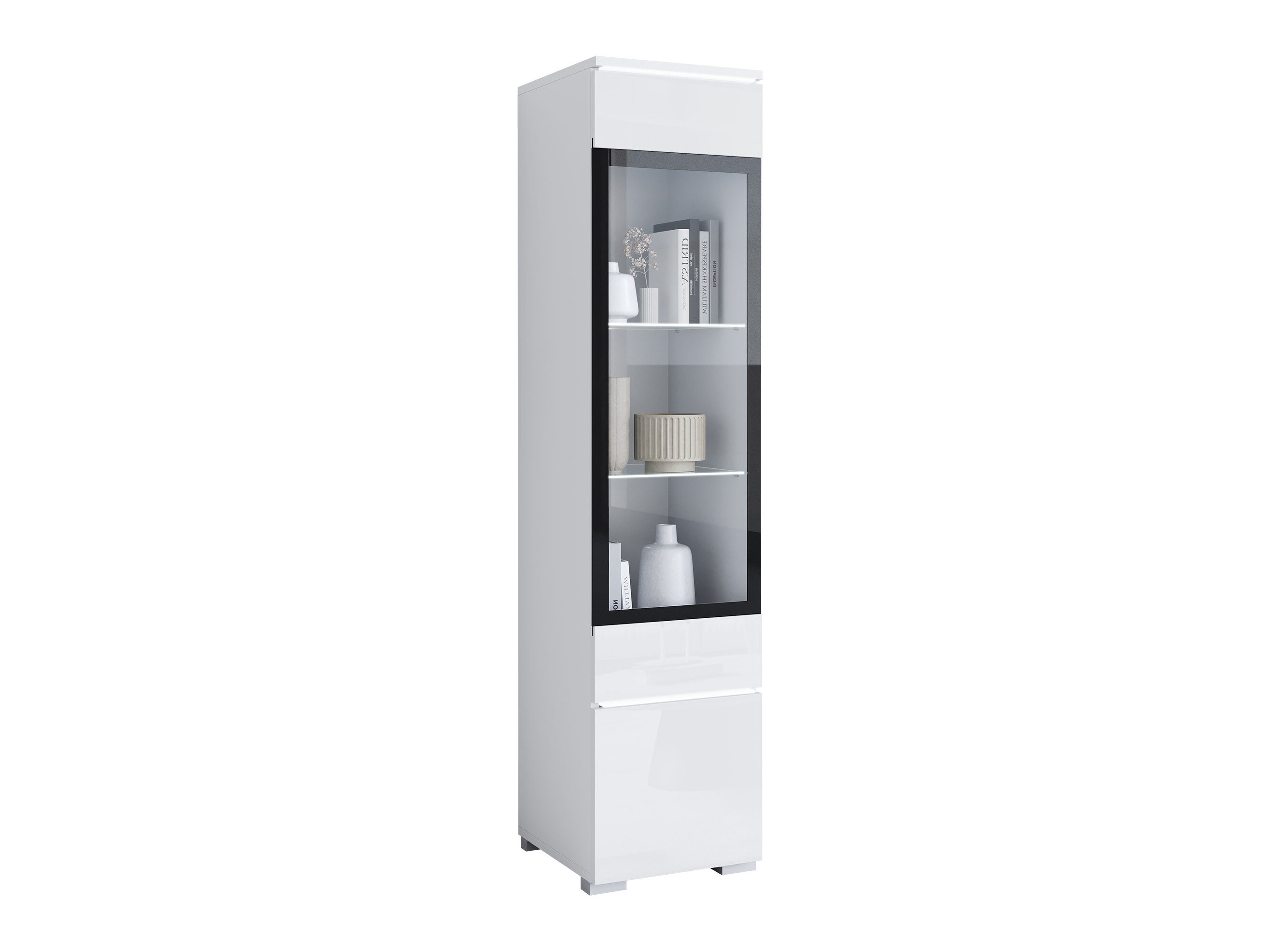 Reol Mirfivo 109 (Hvid + Glansfuld hvid)