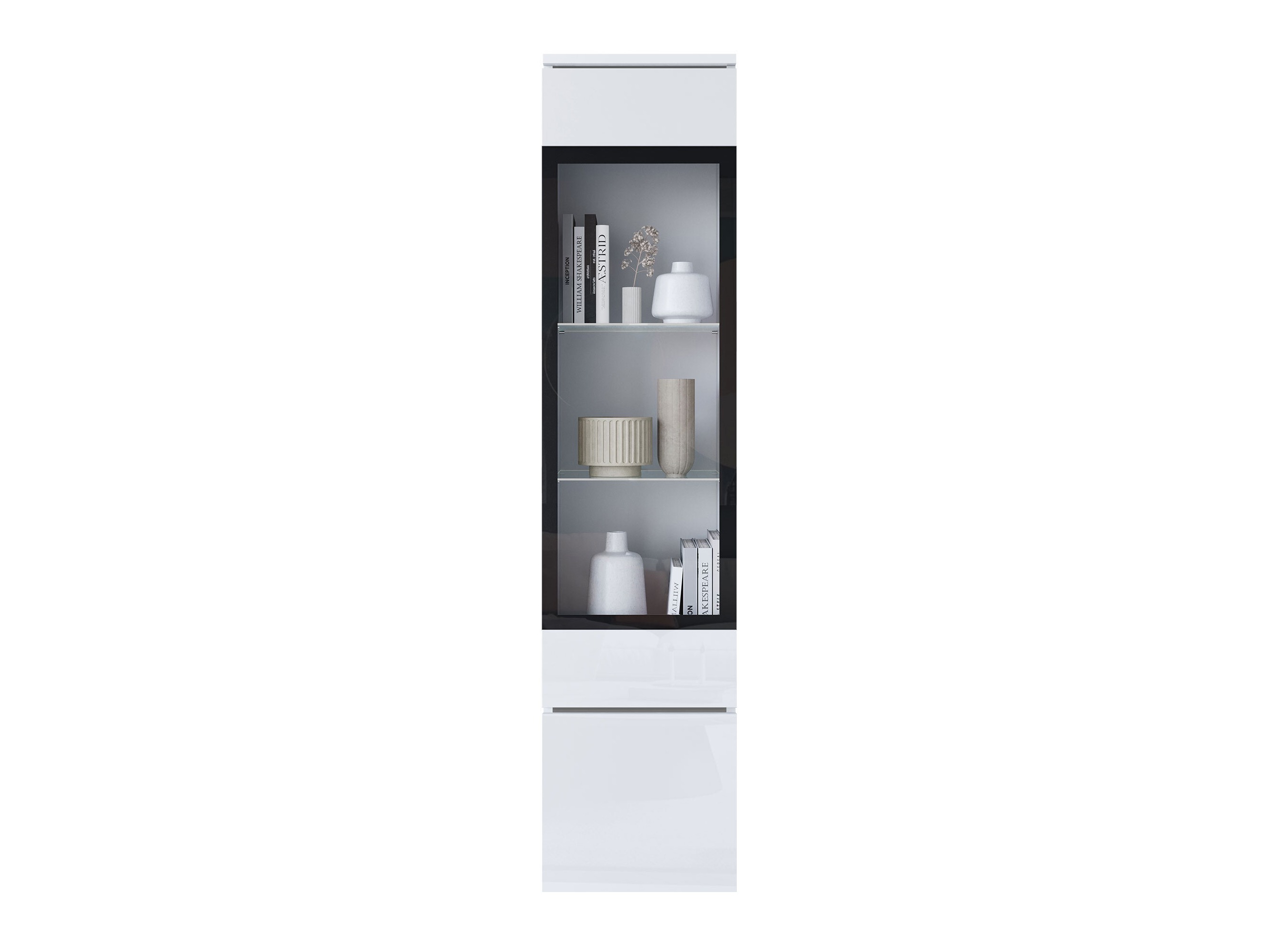 Reol Mirfivo 109 (Hvid + Glansfuld hvid)