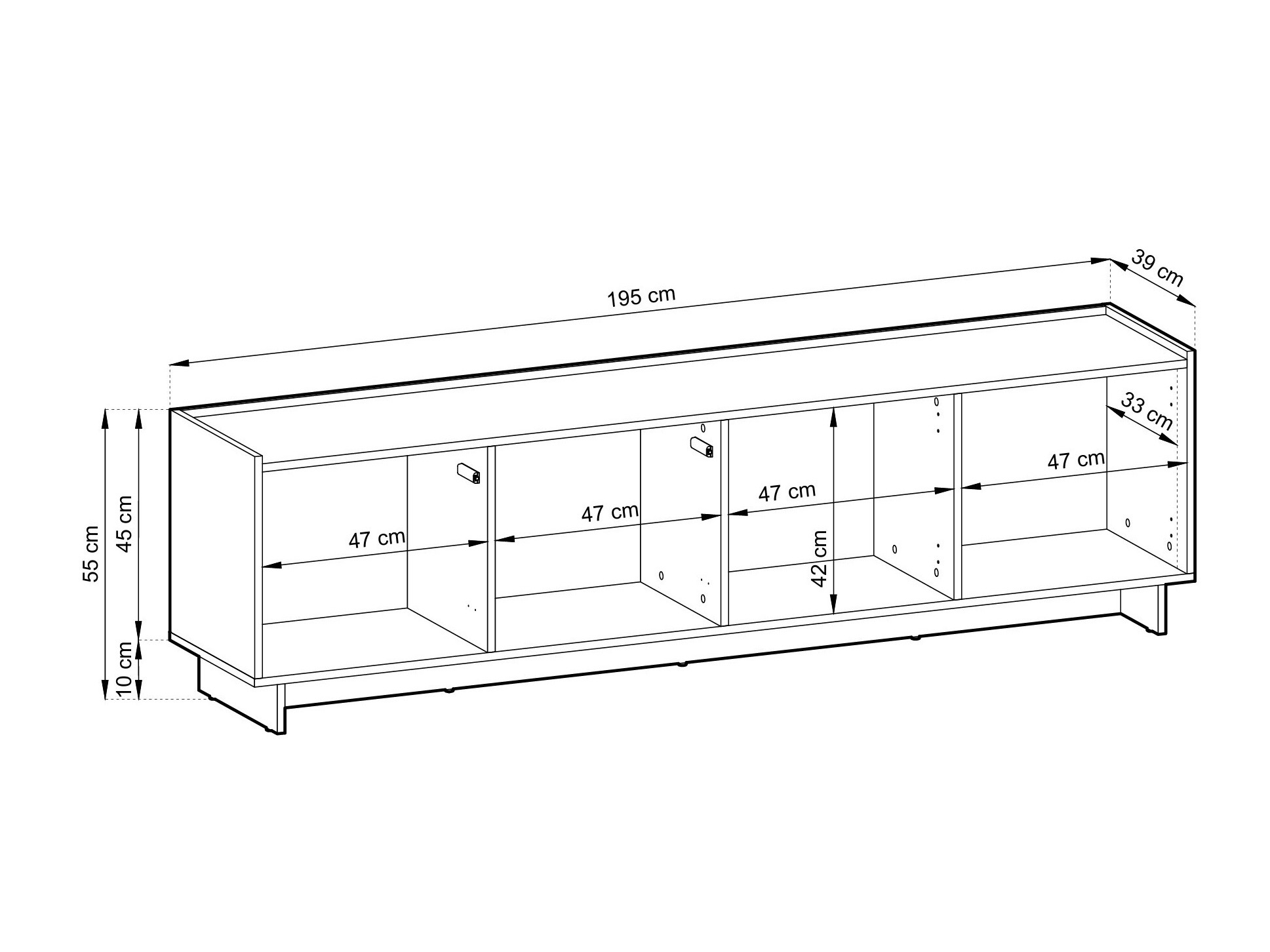 TV-bord Romsona 101