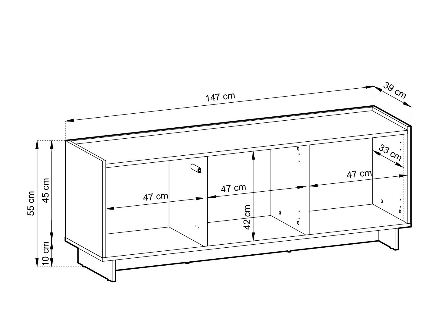 TV-bord Romsona 103