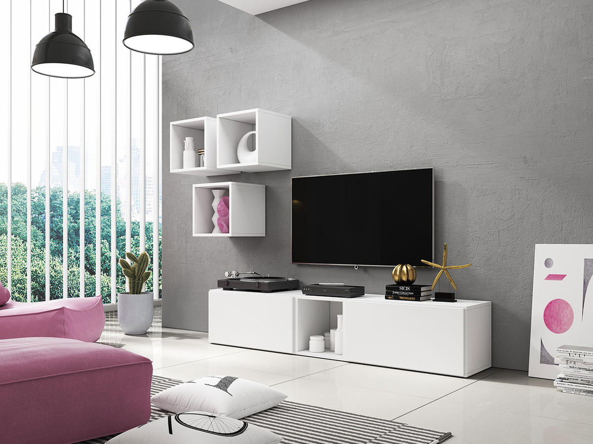 TV-bord Corbele 102 (Hvid)