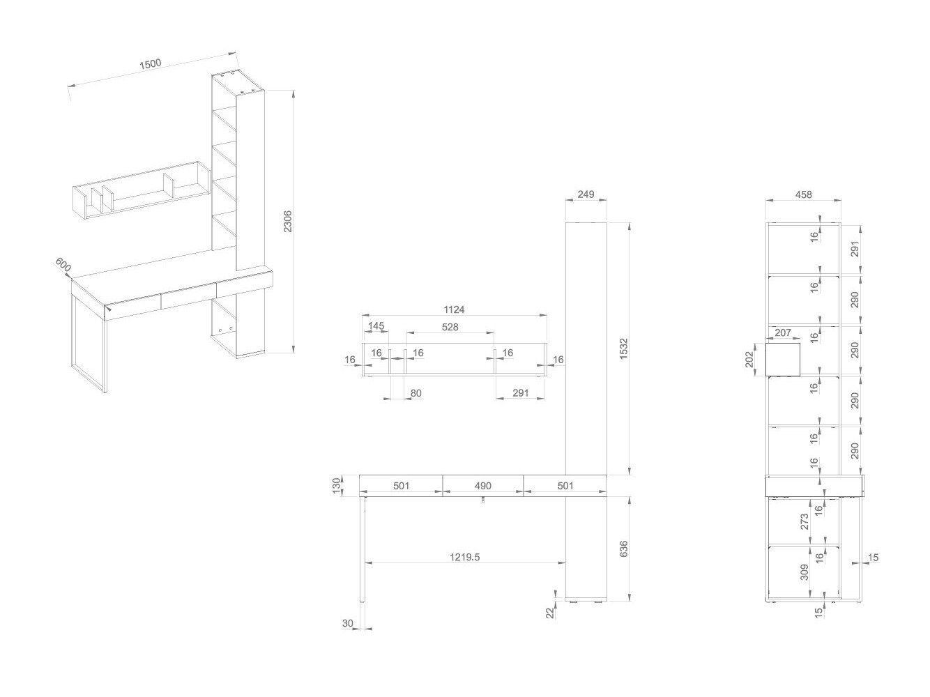 Skrivebord Sermavi 146