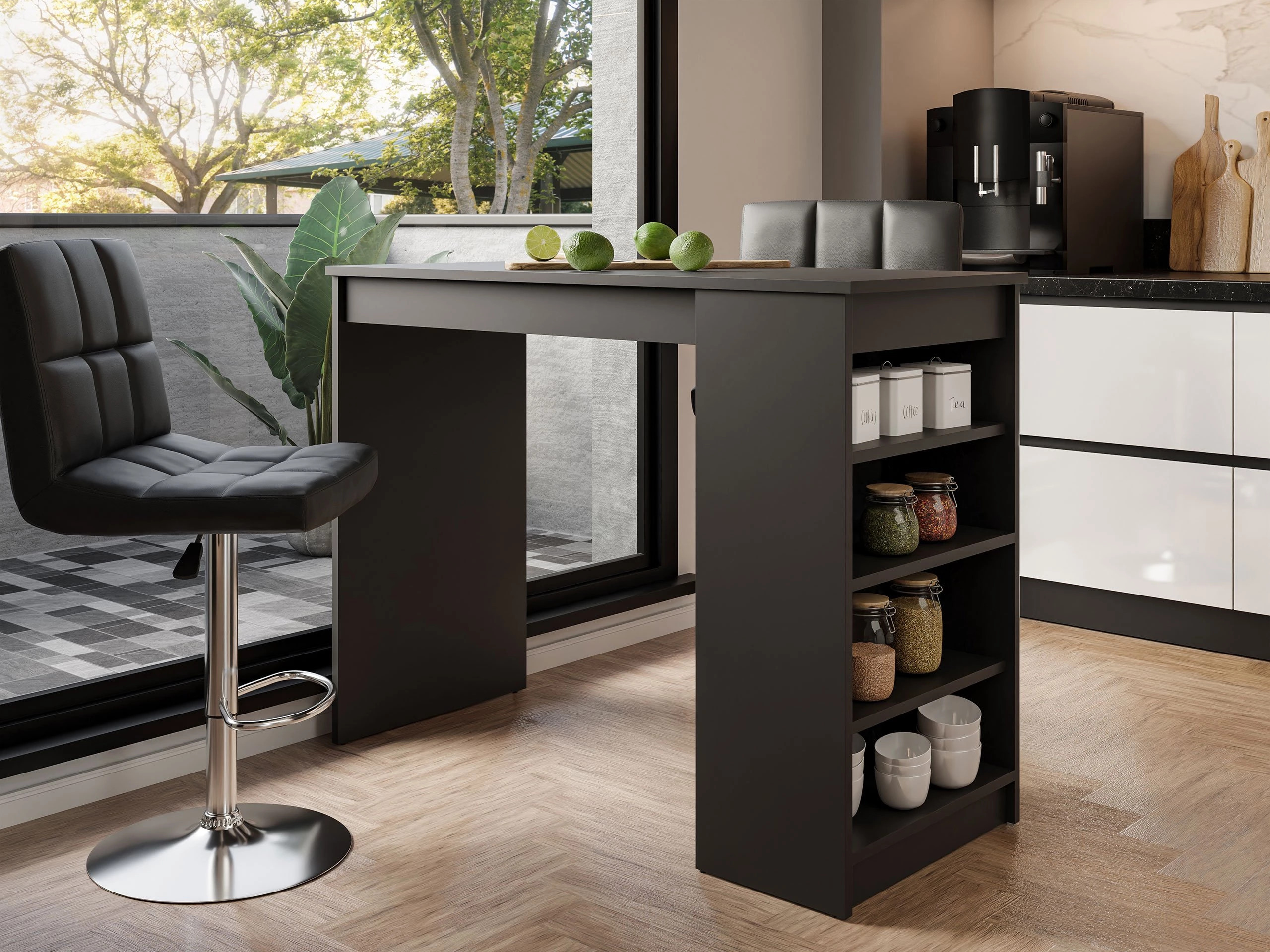 Barbord Comfivo Cedrus (Sort)