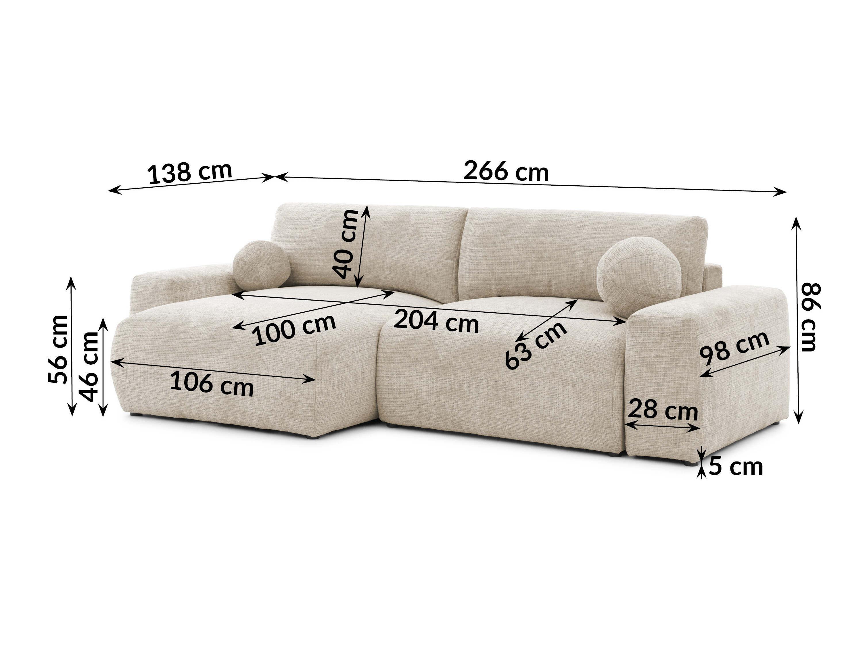 Hjørnesofa Rocklin 193 (Wind 05)