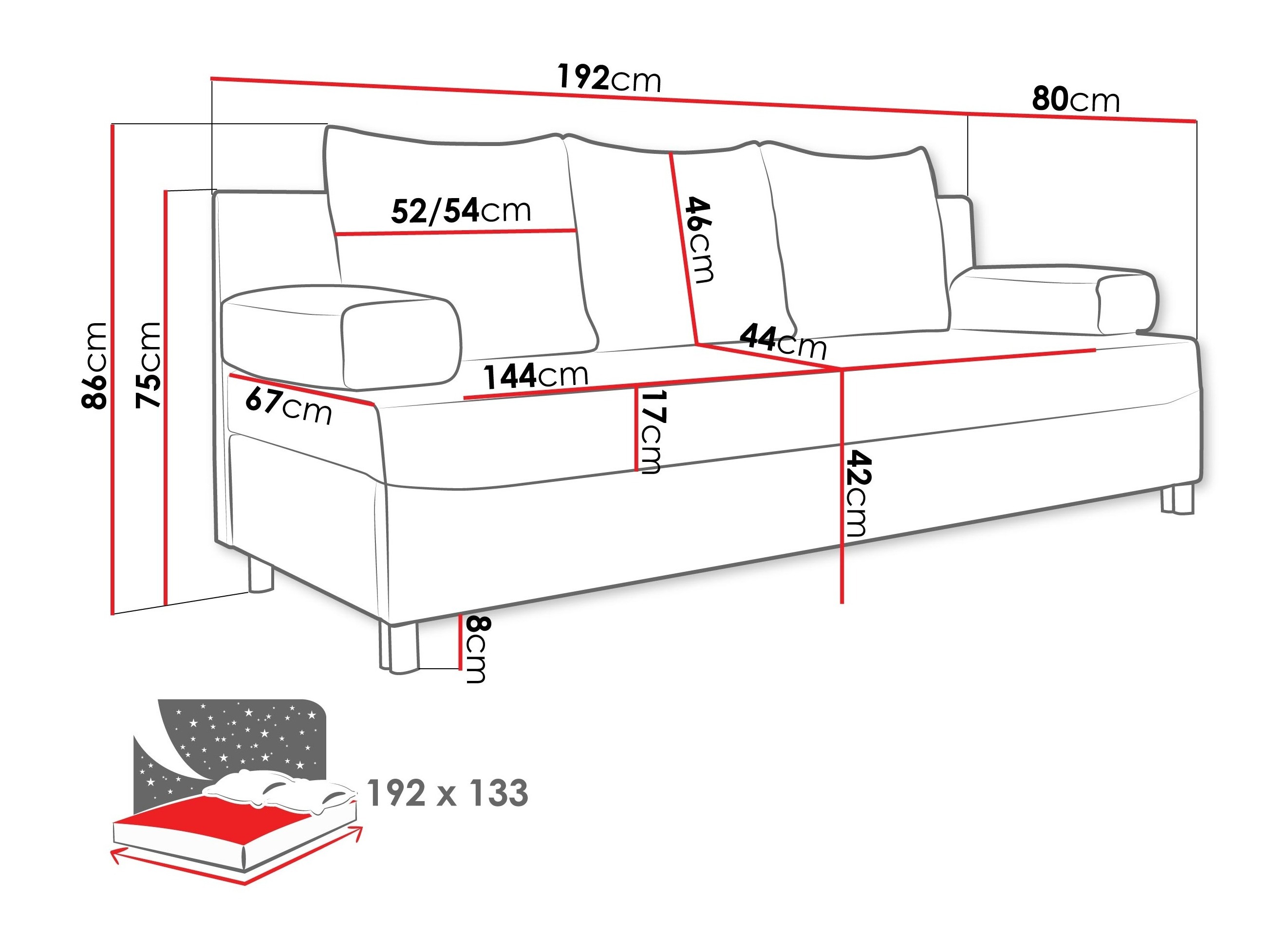 Sovesofa Comfivo Artes (Polo 891)