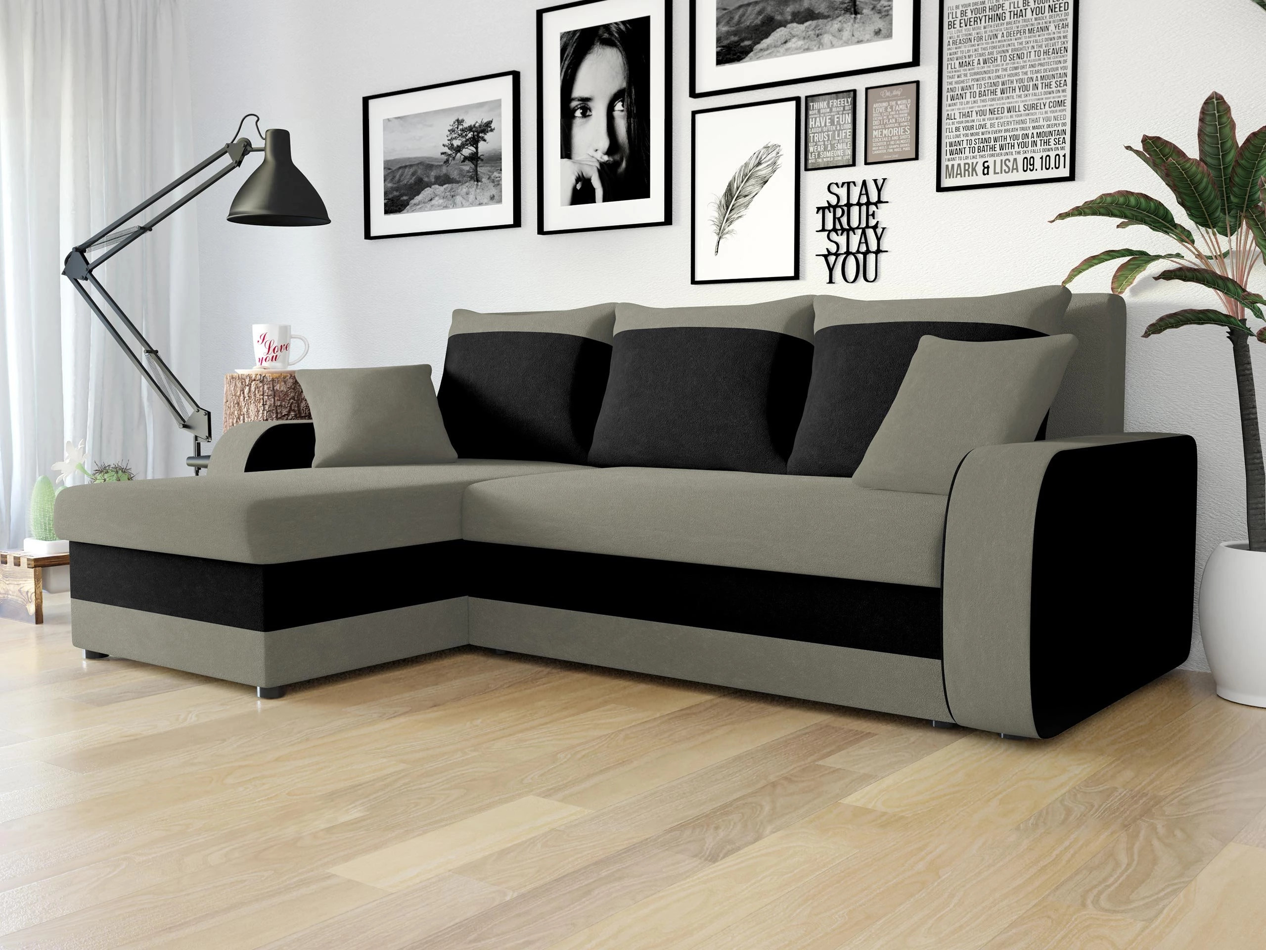 Hjørnesofa Comfivo Melissa I (Mikrofaza 0014 + Mikrofaza 0015)