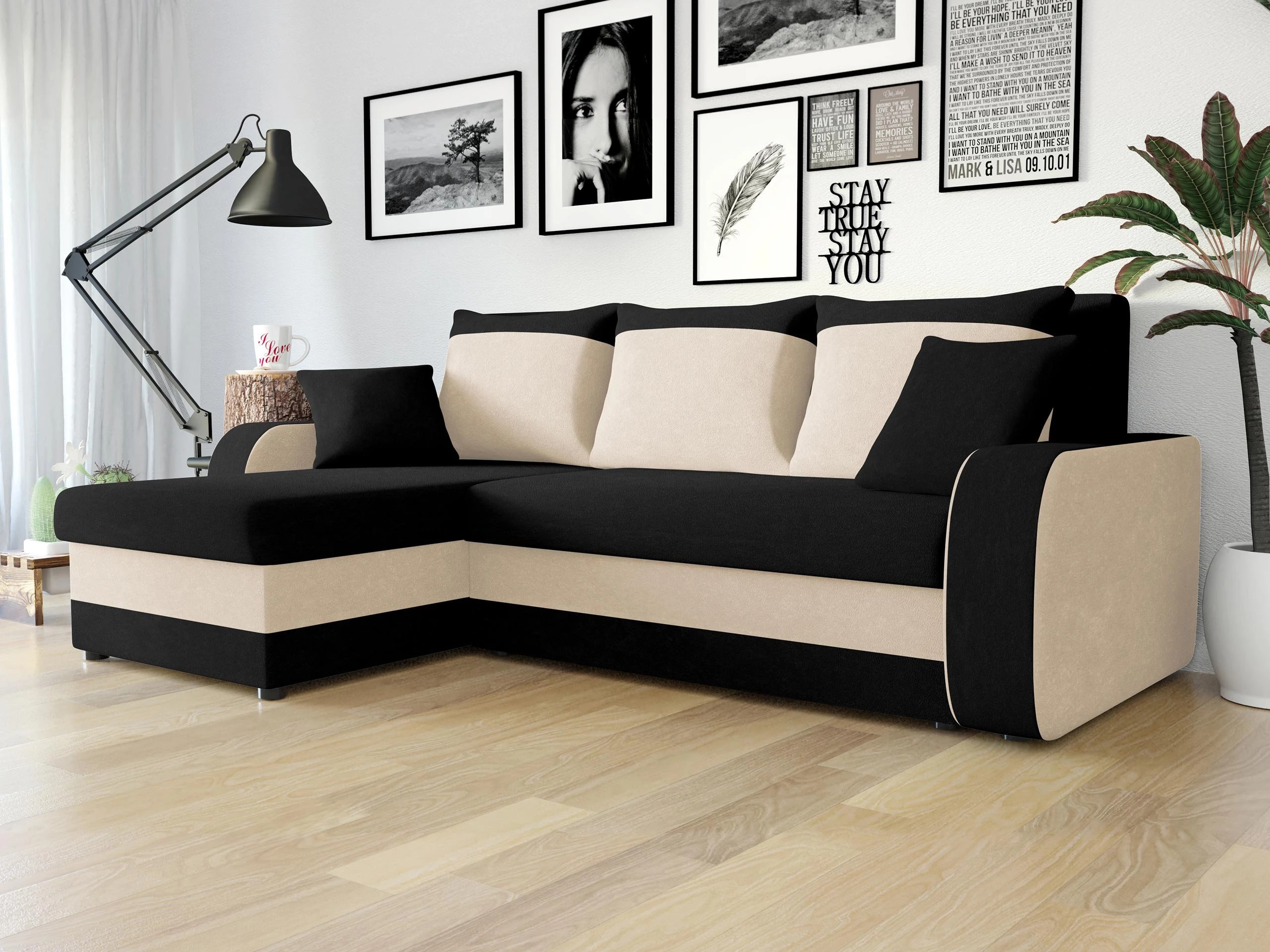 Hjørnesofa Comfivo Melissa I (Mikrofaza 0015 + Mikrofaza 0031)