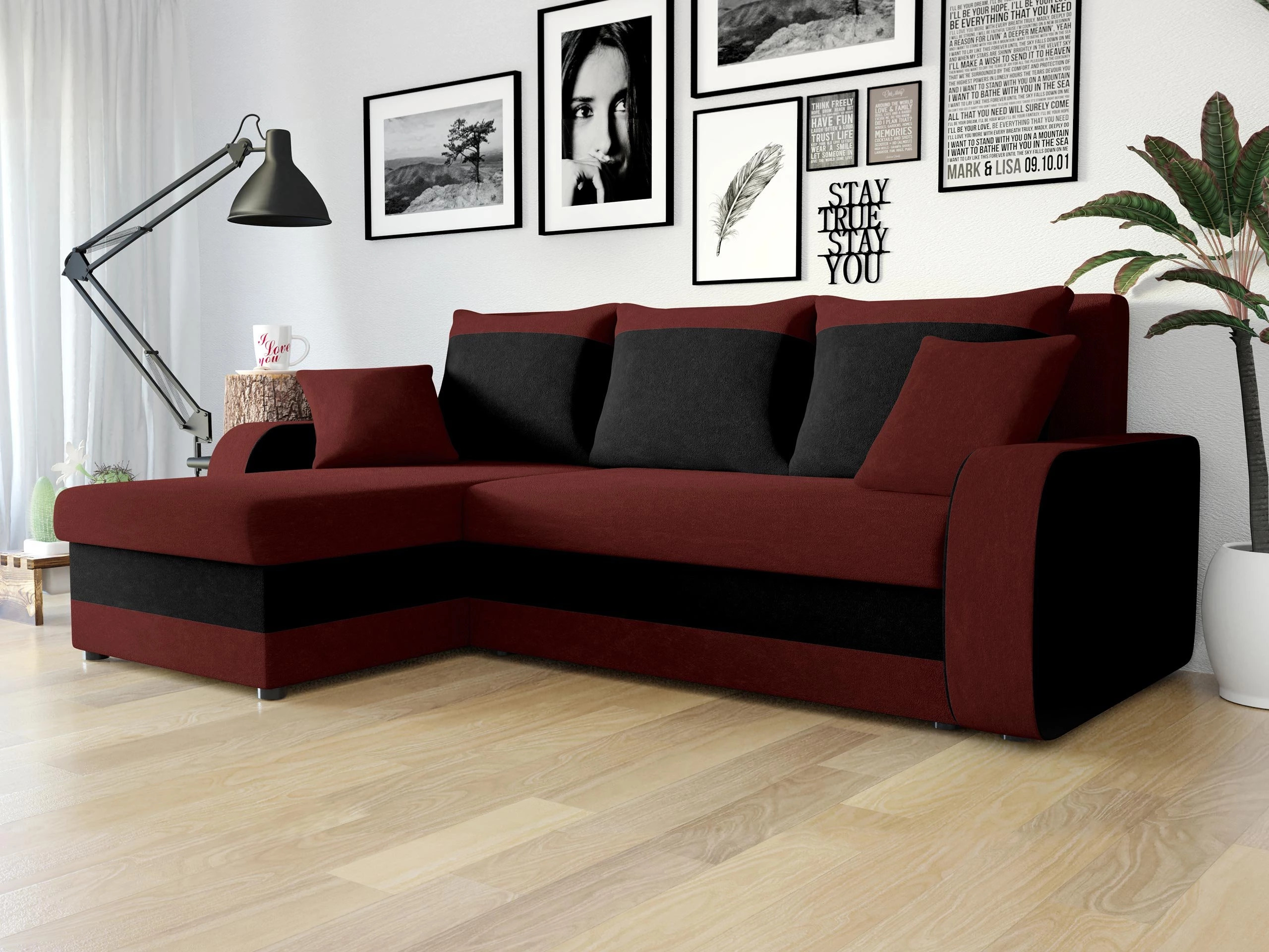 Hjørnesofa Comfivo Melissa I (Mikrofaza 0045 + Mikrofaza 0015)
