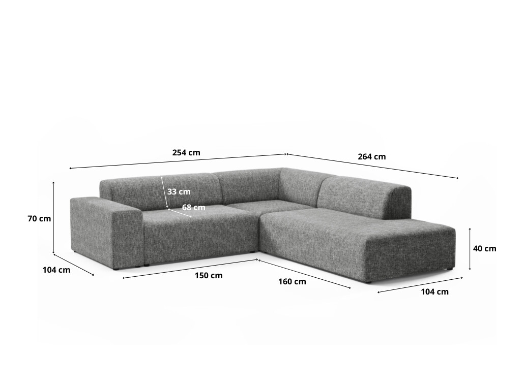 Modulhjørnesofa Lutivi 103 (Imo 10)