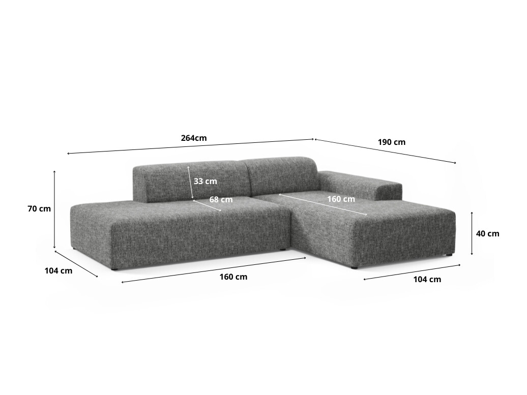 Modulhjørnesofa Lutivi 104 (Imo 30)