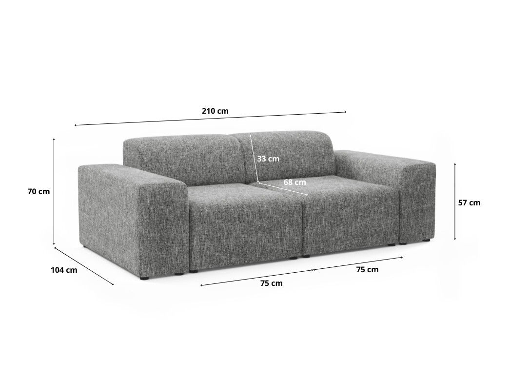 Modulsofa Lutivi 100 (Imo 10)