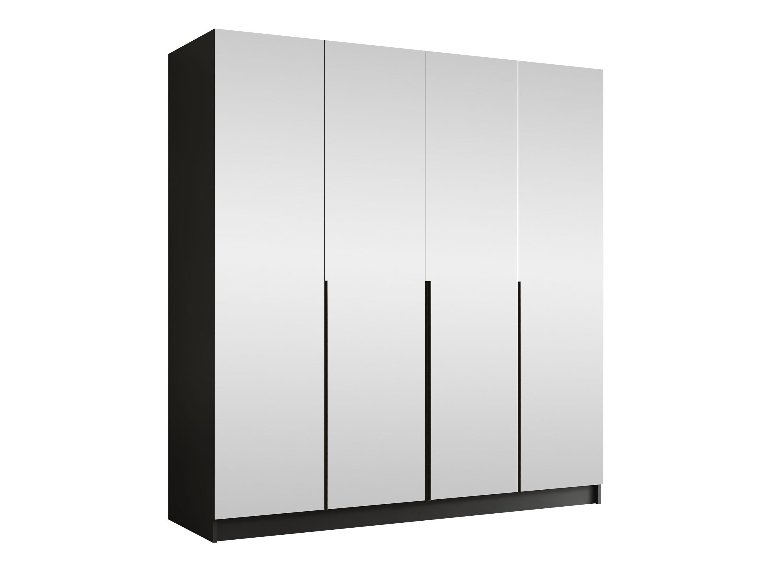 Garderobeskab Closico Navor III (Sort)