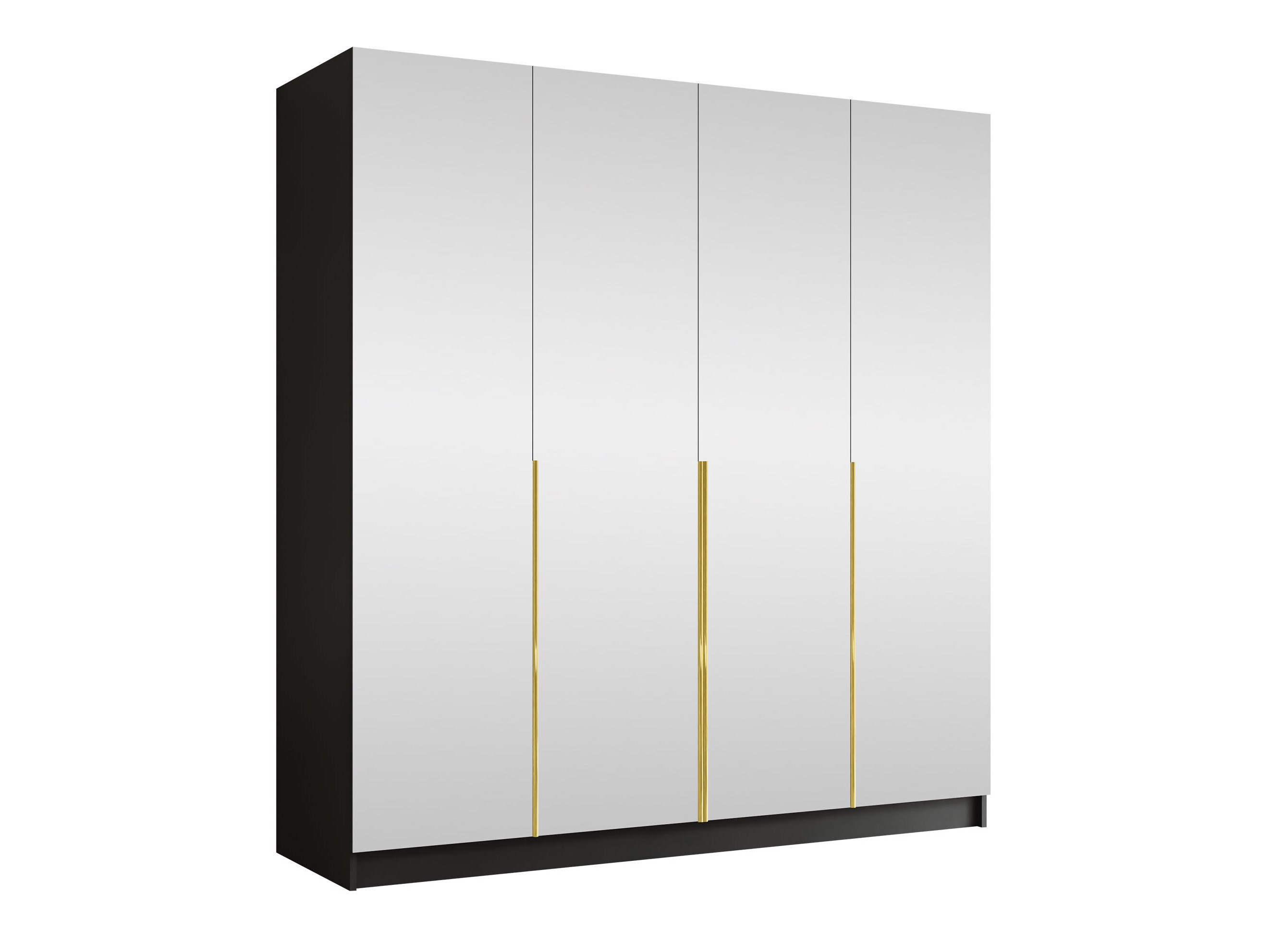Garderobeskab Closico Navor III (Sort)