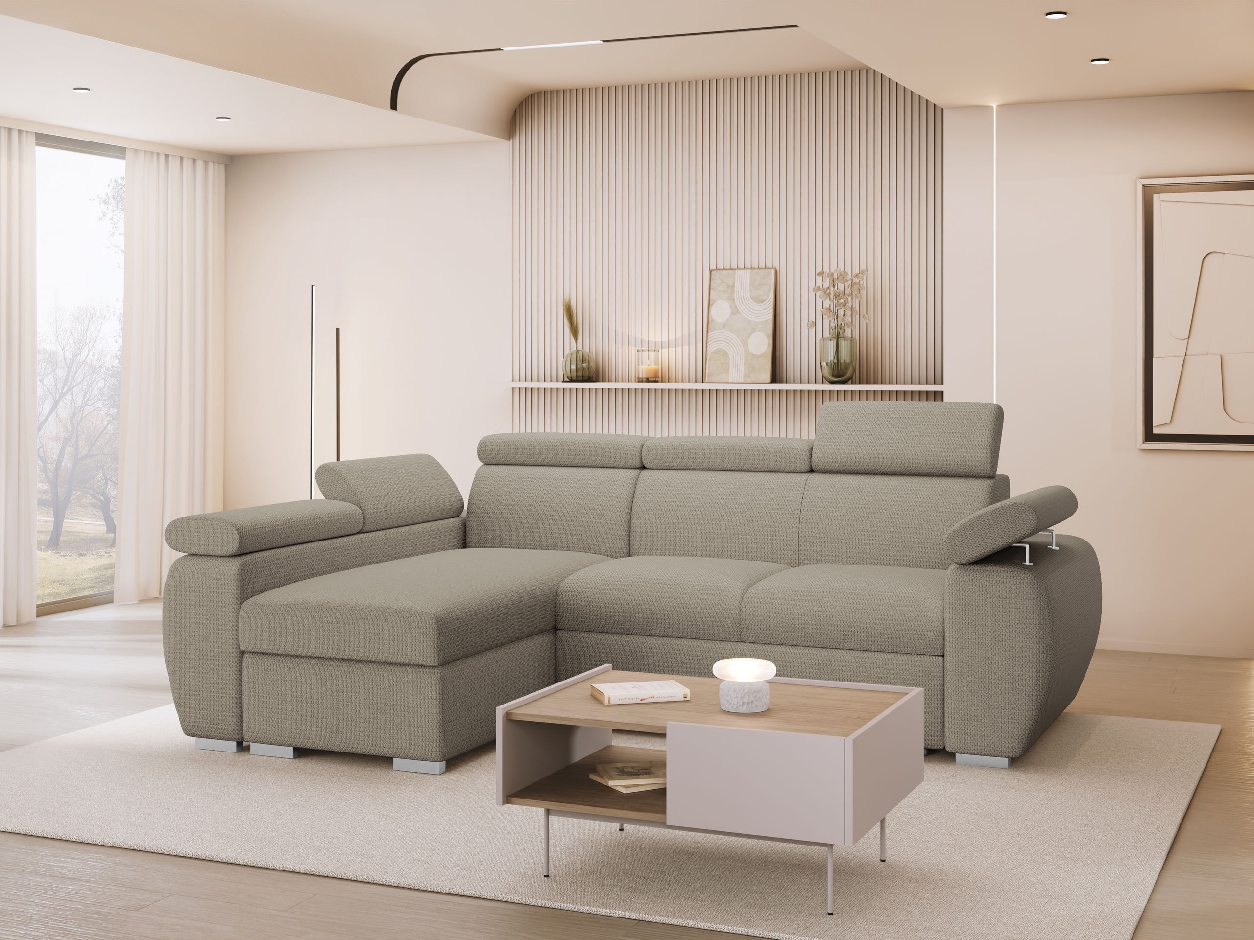 Hjørnesofa Columbus 132 (Aragon 20)