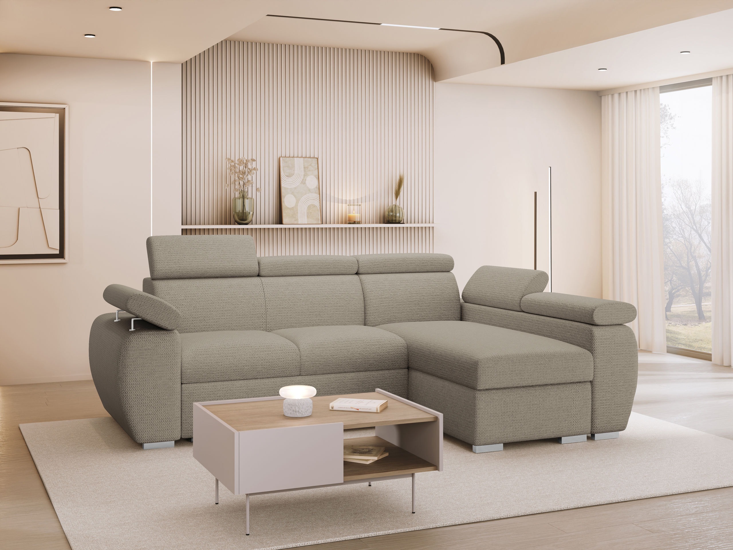 Hjørnesofa Columbus 132 (Aragon 20)
