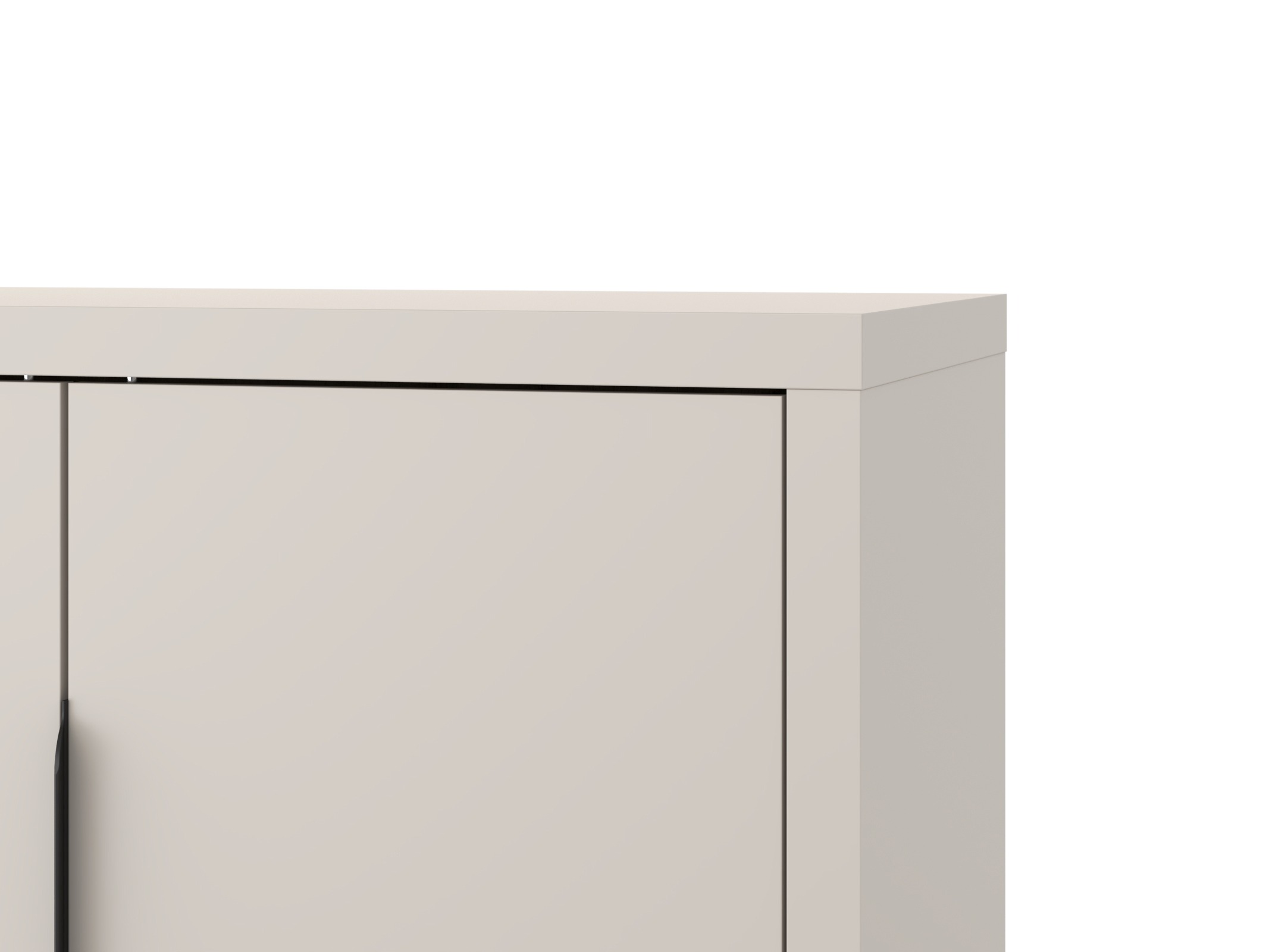Garderobeskab Avicavu 122 (Kashmir + Sort)