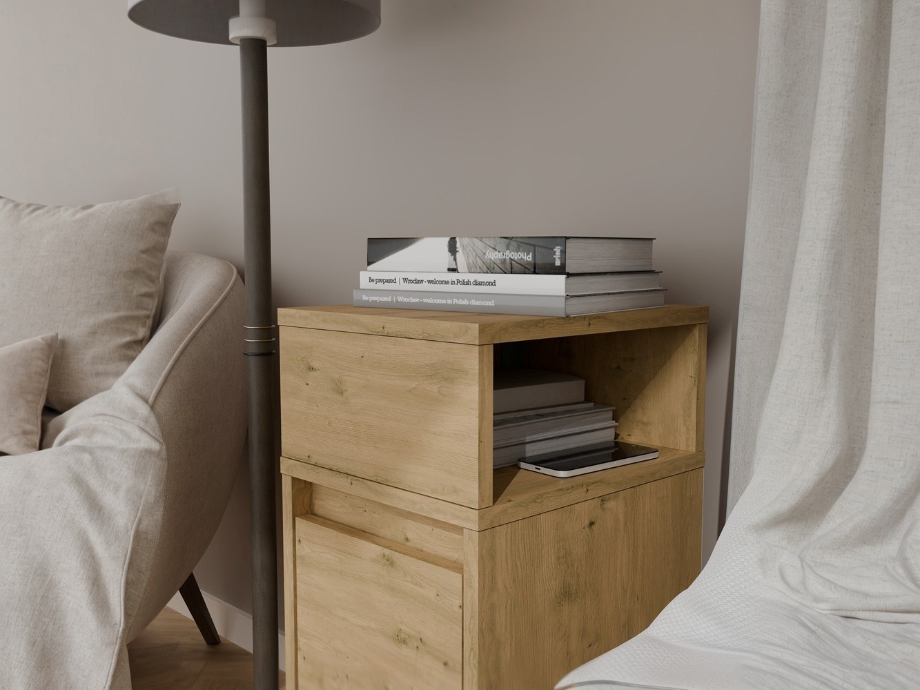 Sengebord Mandeville 373 (Artisan eg)