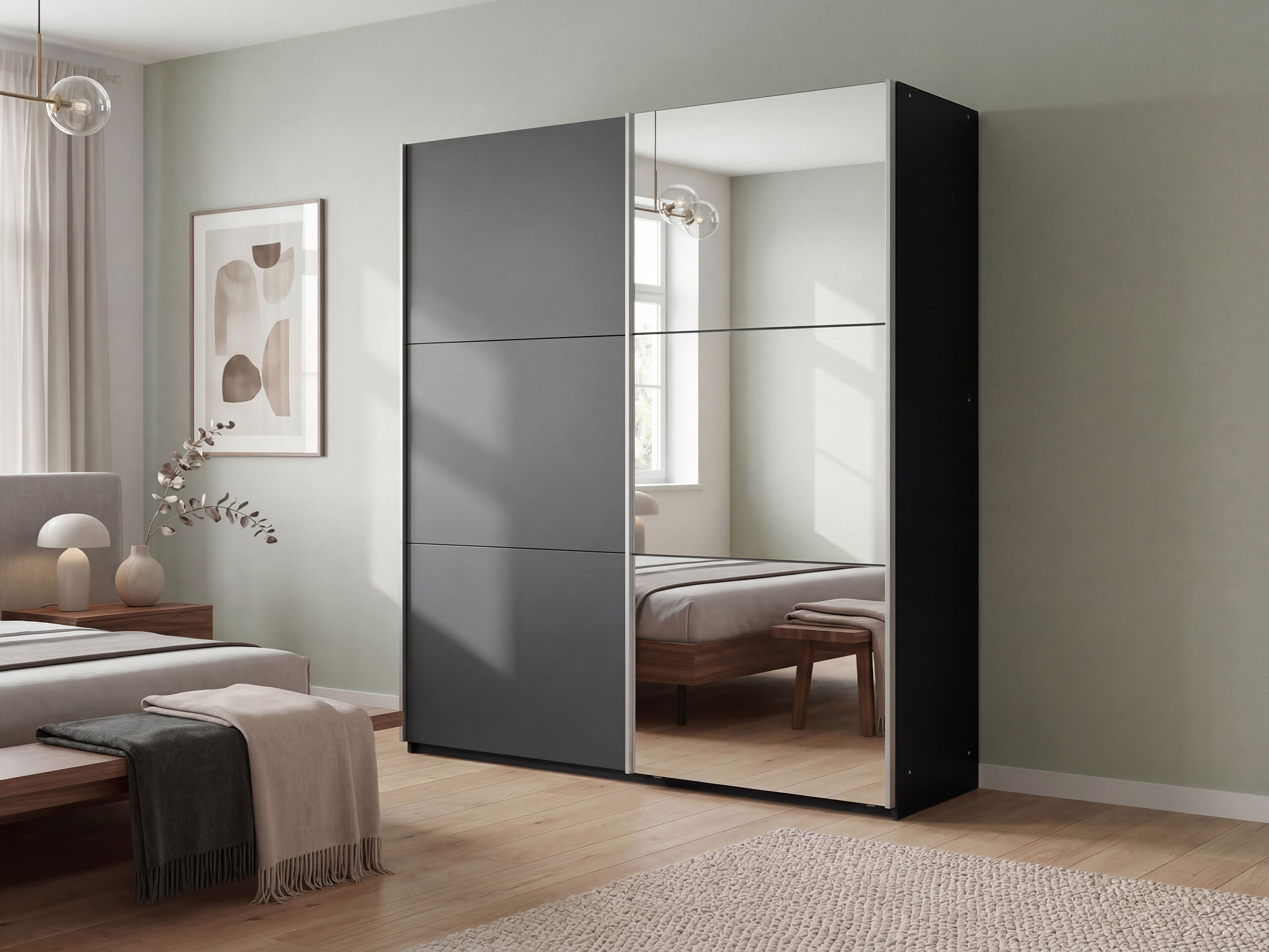 Garderobeskab Honolulu 124 (Grafit)