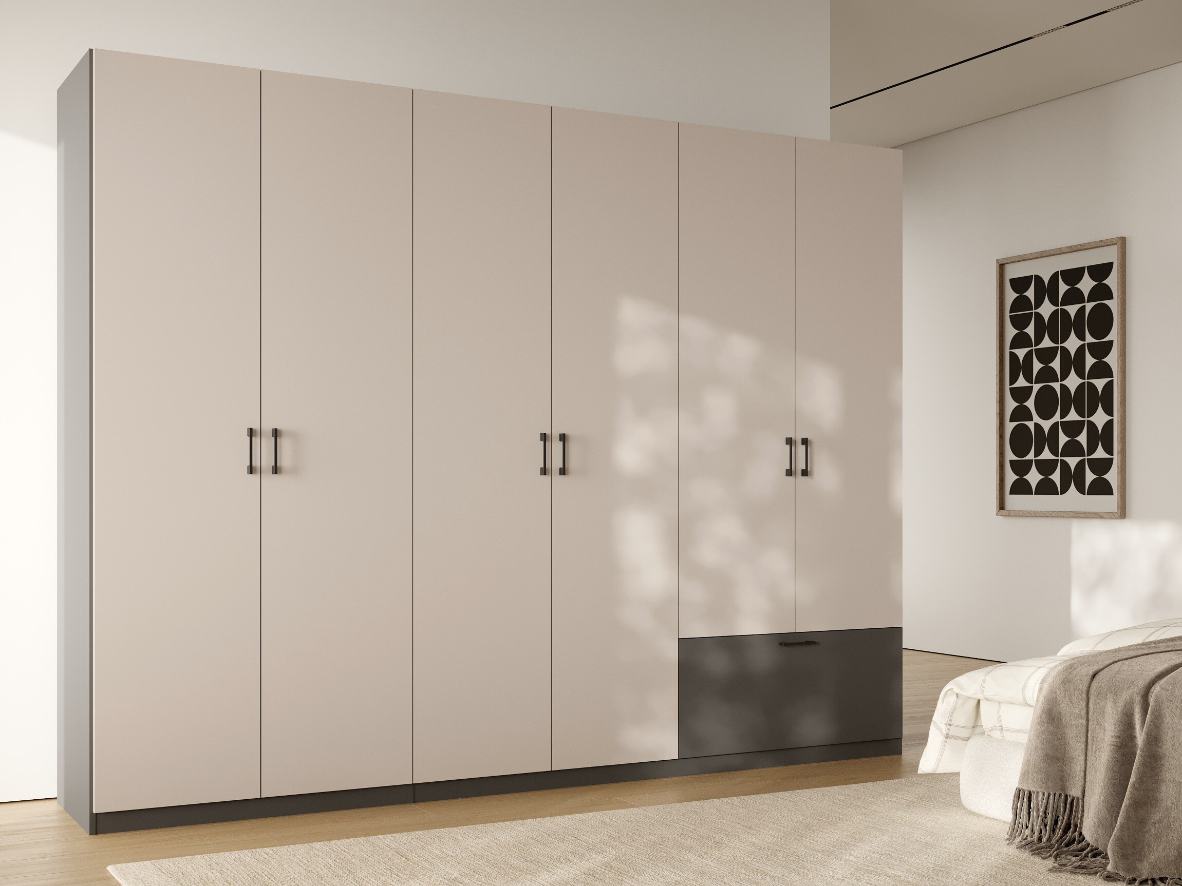 Garderobeskab Bristol 250 (Antracit + Kashmir)