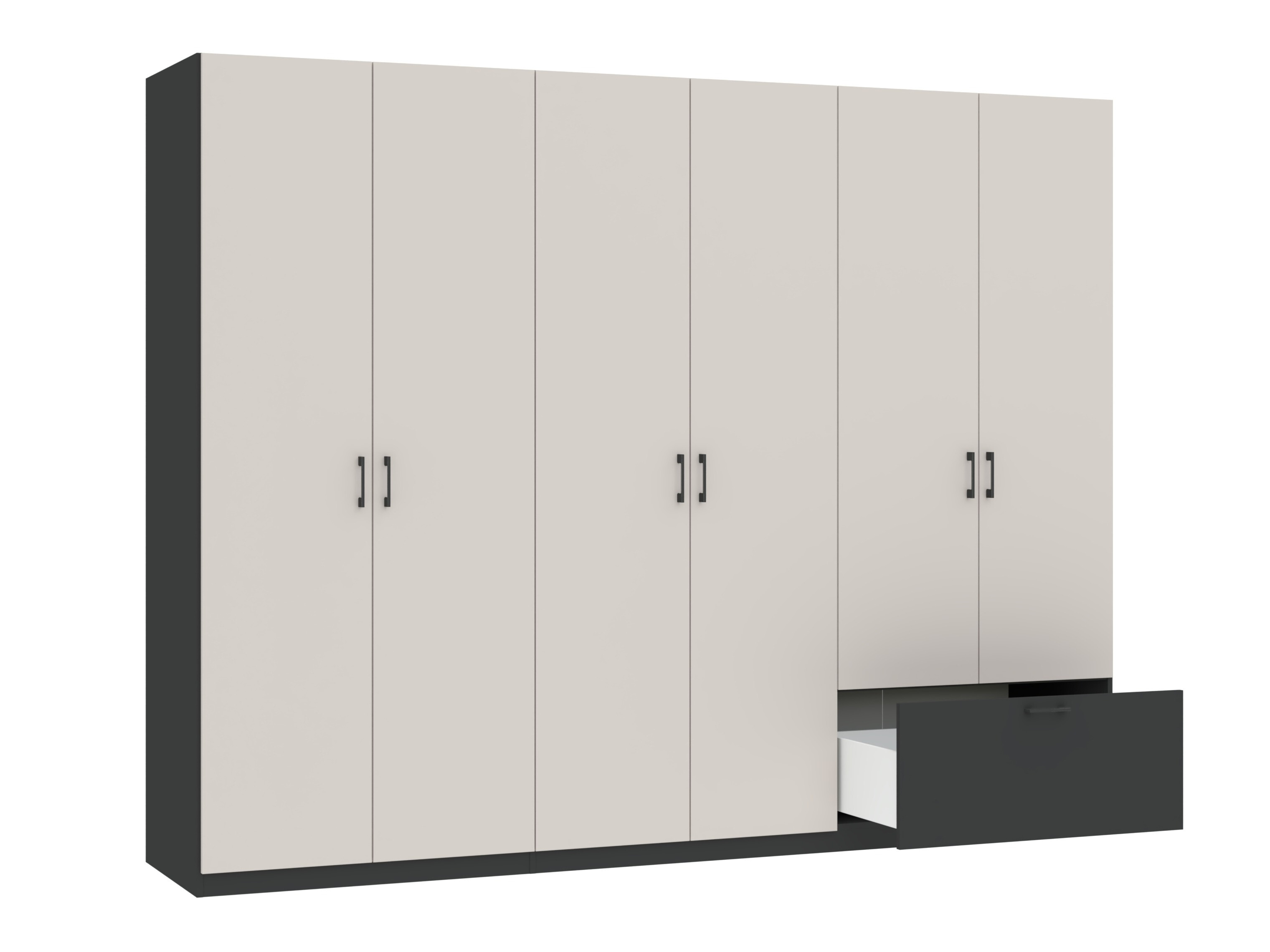 Garderobeskab Bristol 250 (Antracit + Kashmir)
