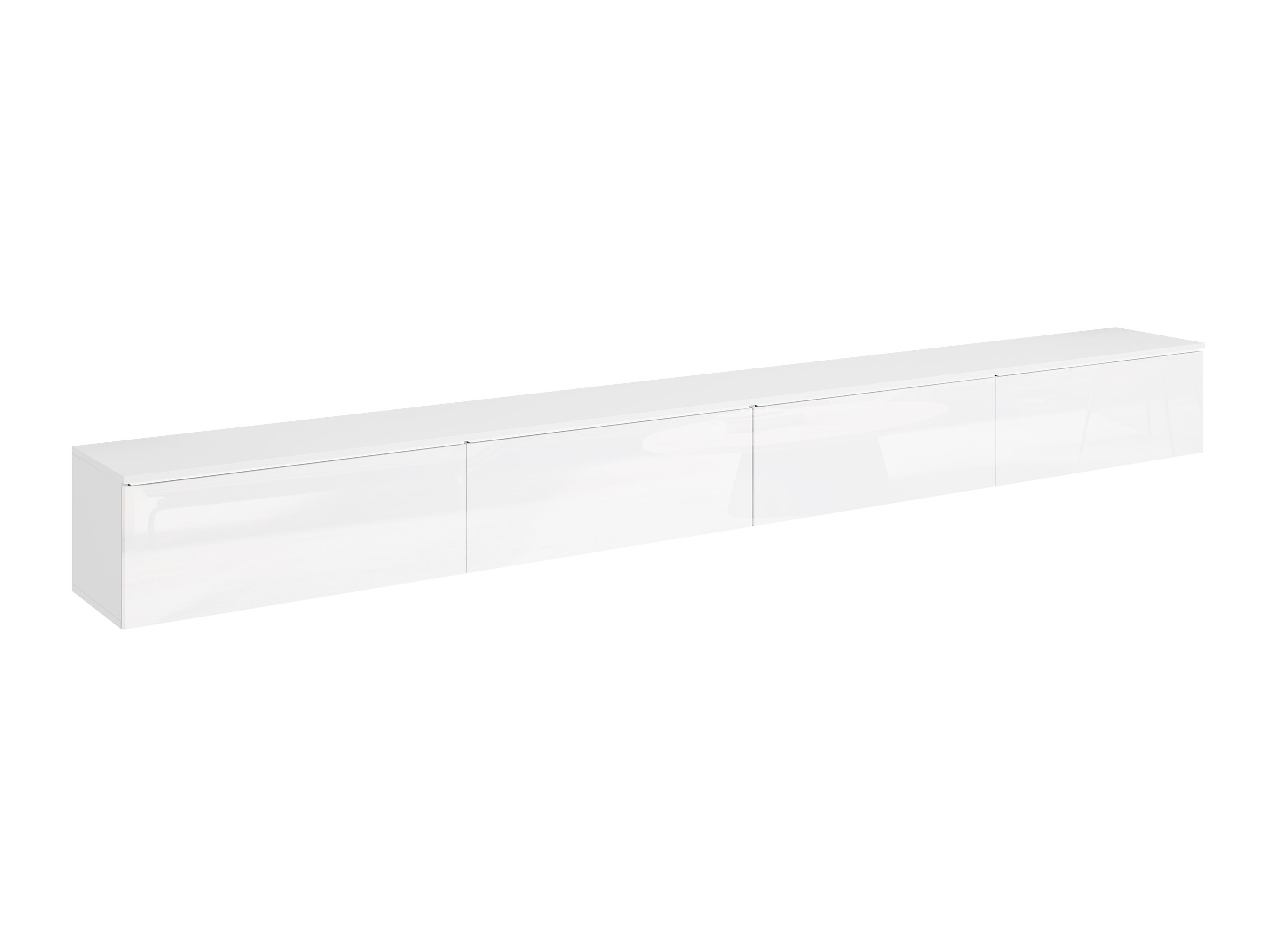 TV-bord Sarasota 199 (Hvid + Glansfuld hvid)