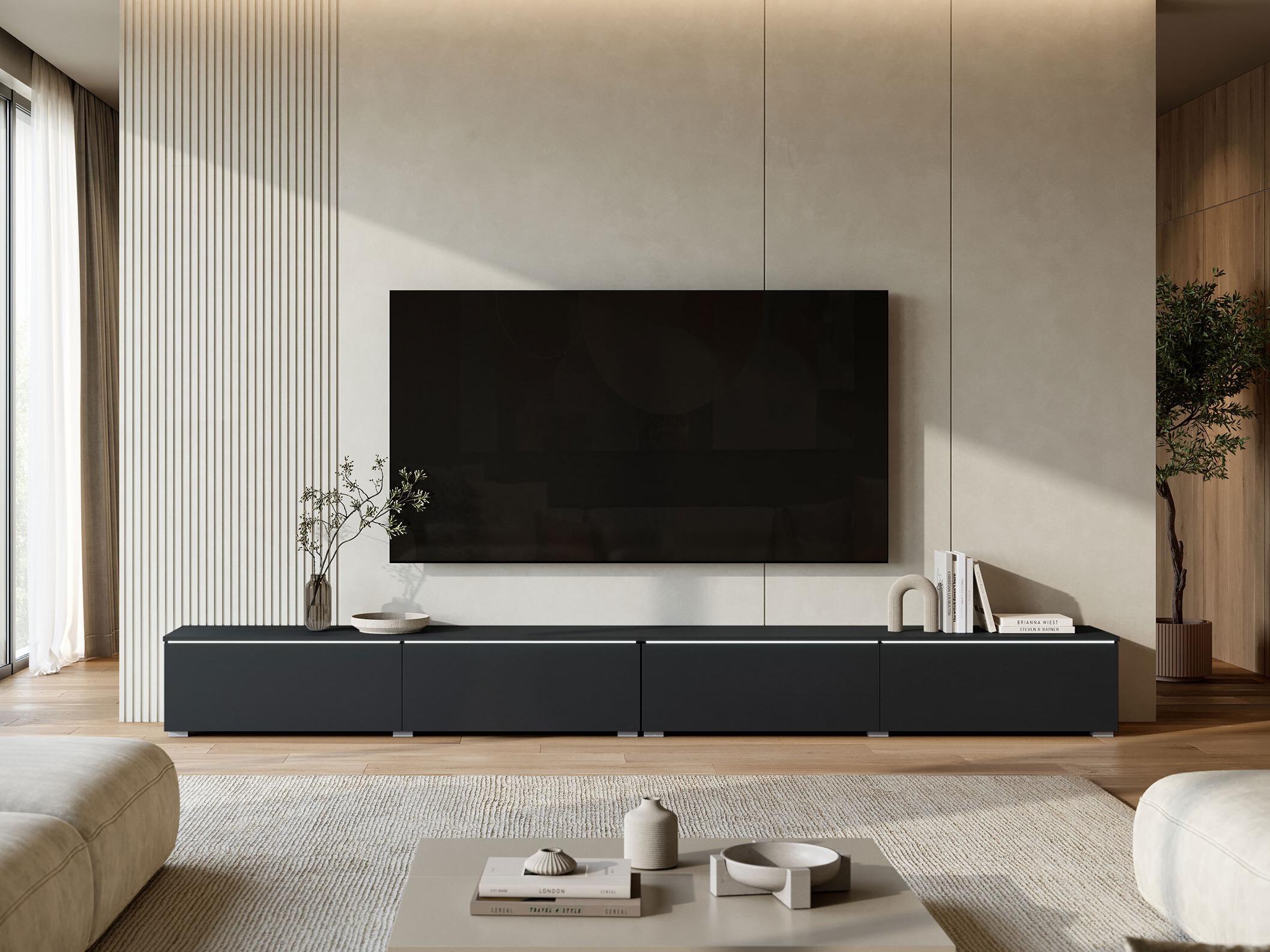 TV-bord Sarasota 199 (Sort)