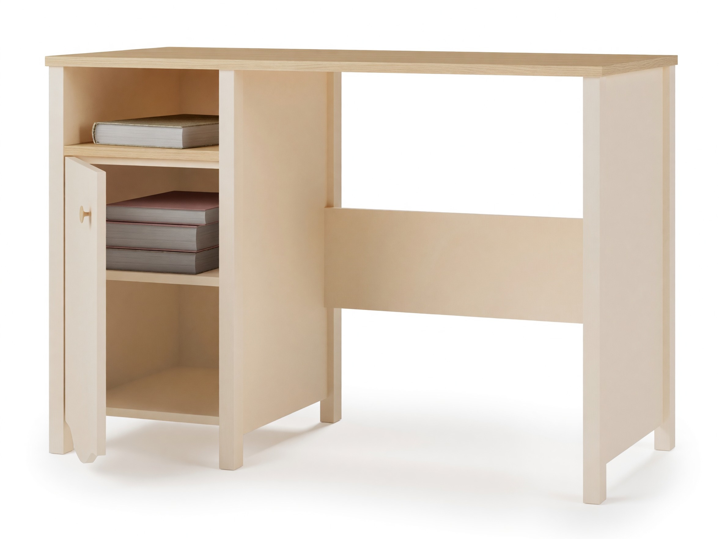 Skrivebord Velferi 114 (Beige + Egetræ)
