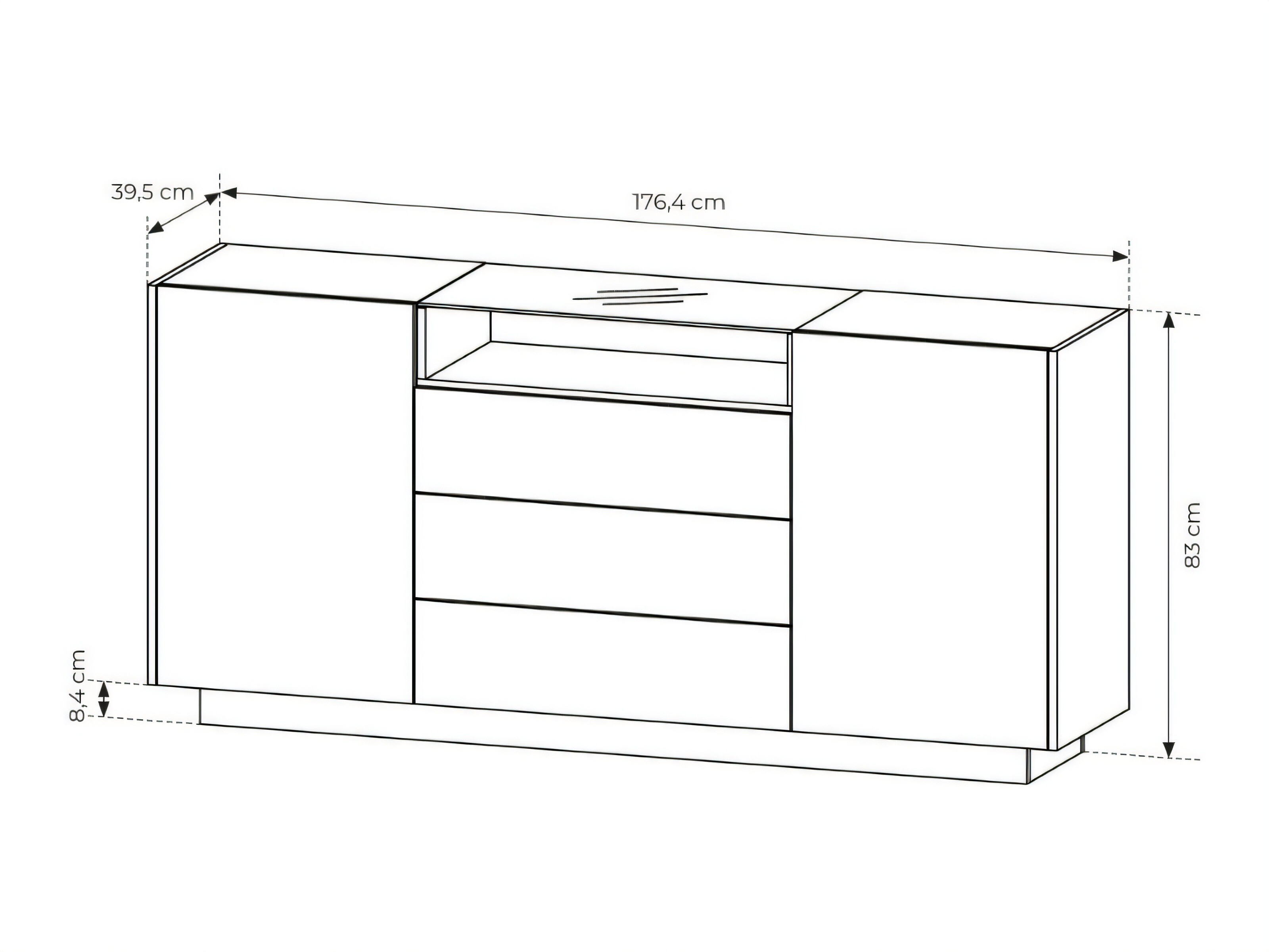 Kommode Salmeli 100 (Cappuccino)