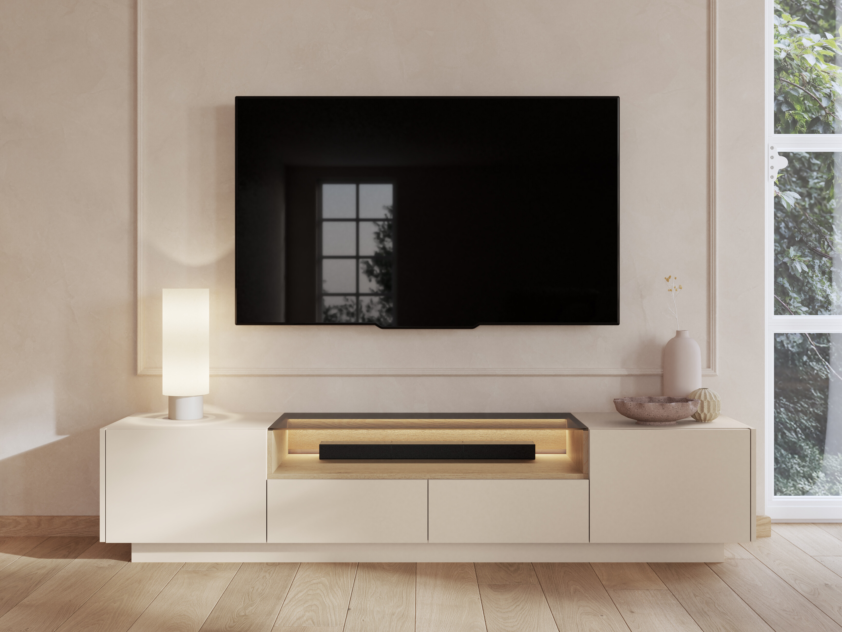 TV-bord Salmeli 101 (Beige)