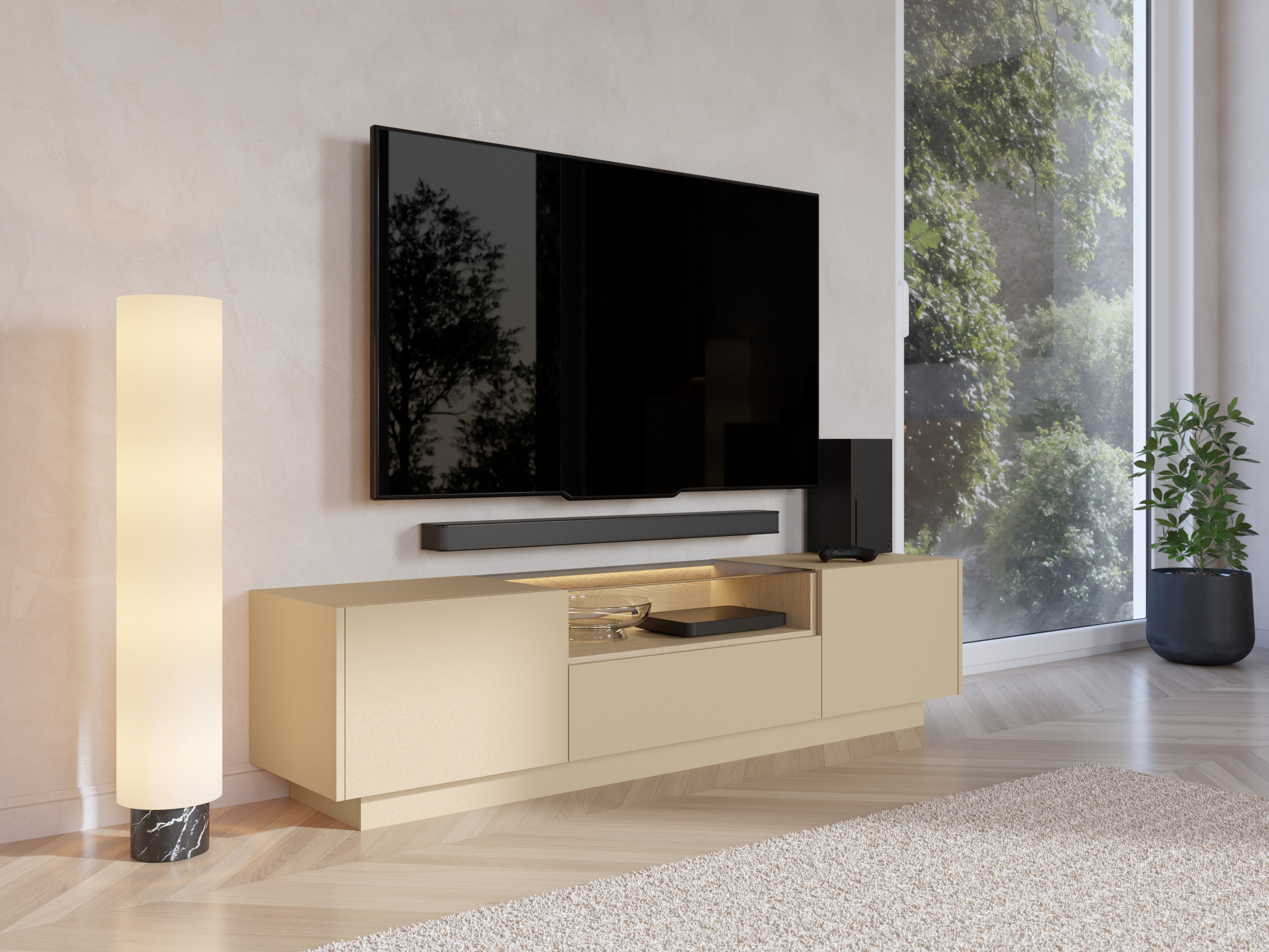 TV-bord Salmeli 102 (Cappuccino)