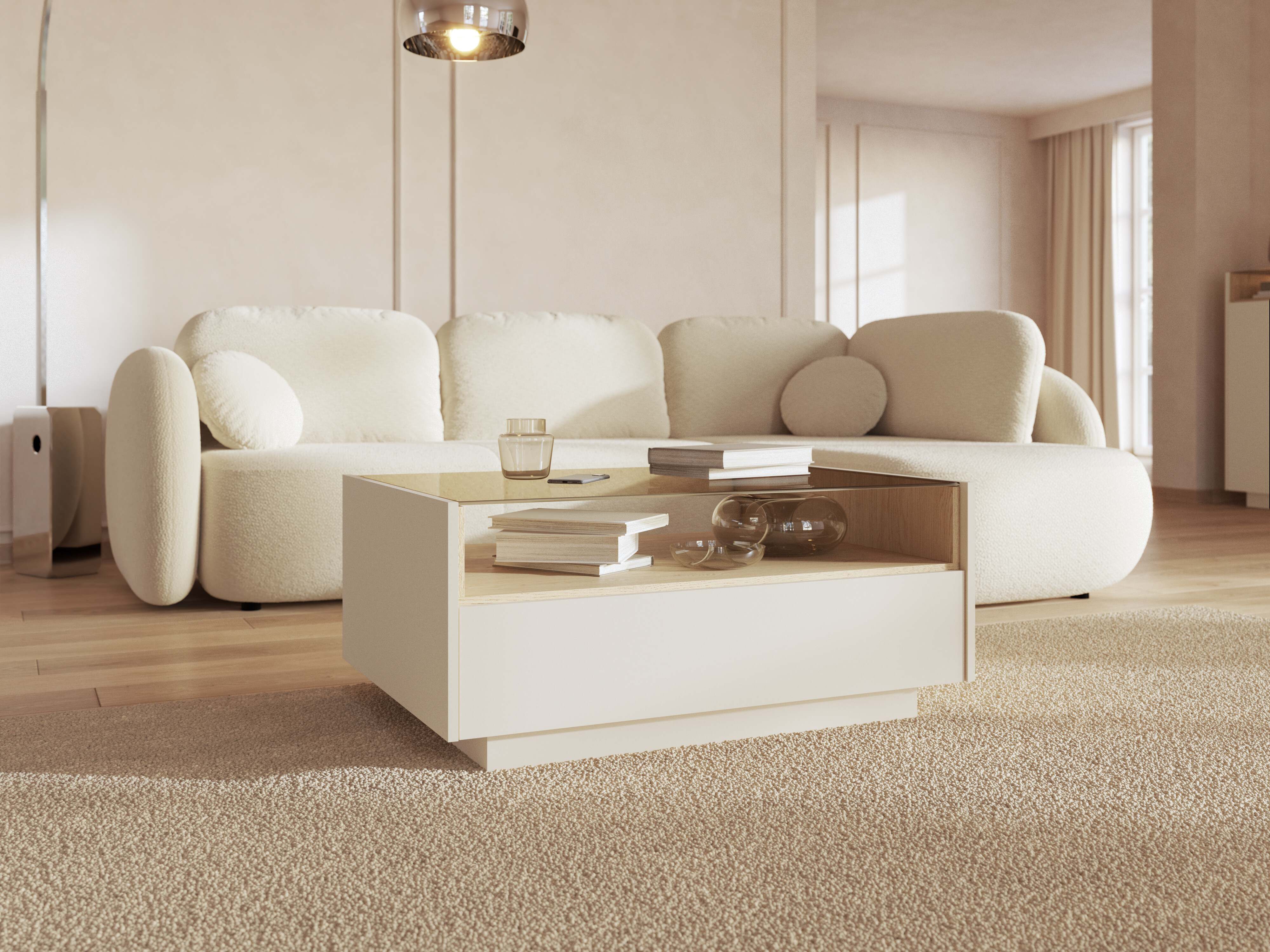 Sofabord Salmeli 103 (Beige)