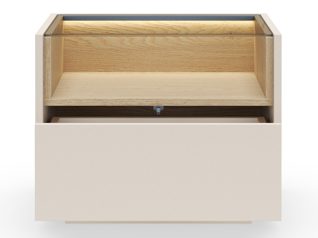 Sengebord Salmeli 104 (Beige)