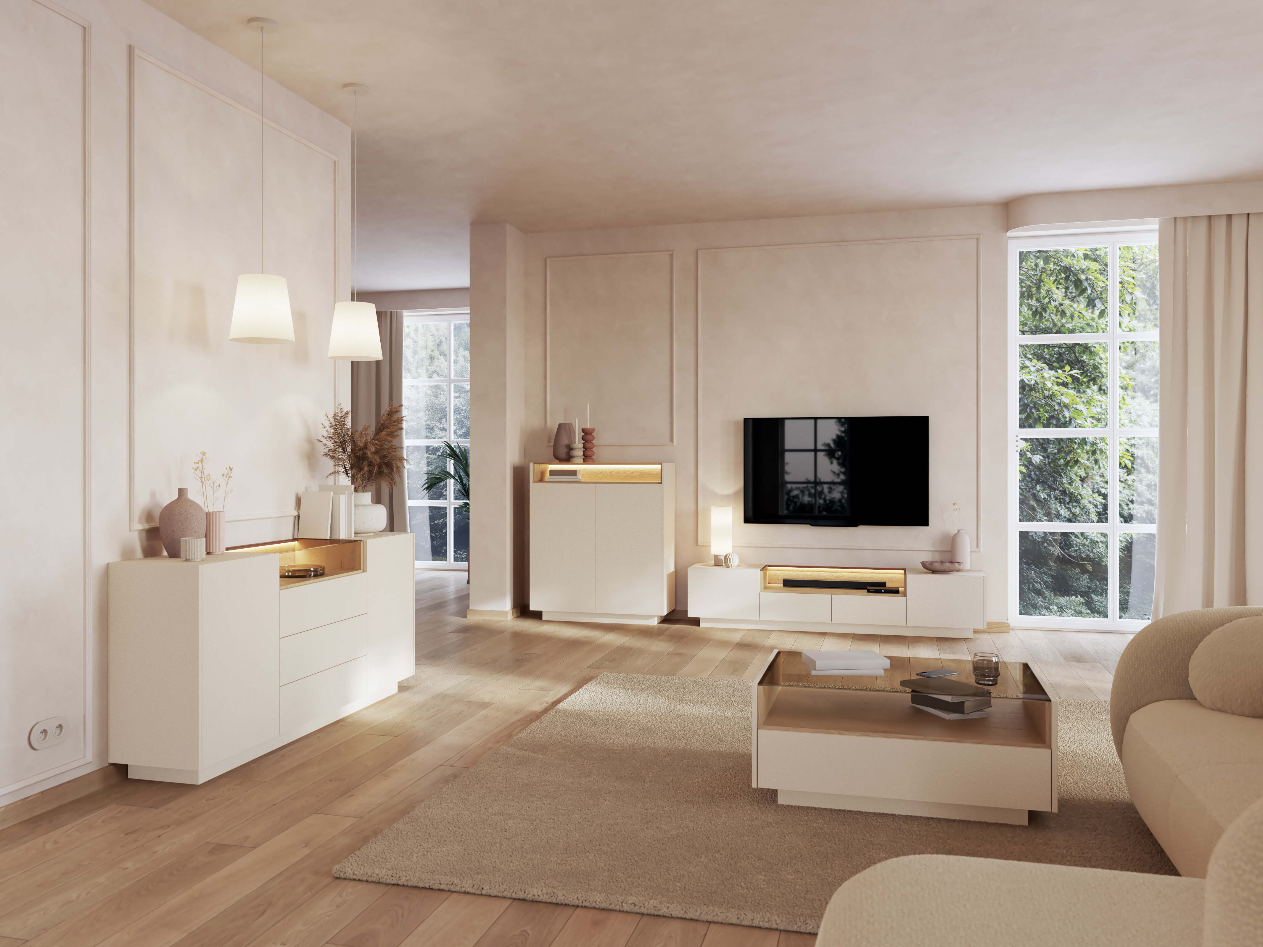 Skænk Salmeli 105 (Beige)