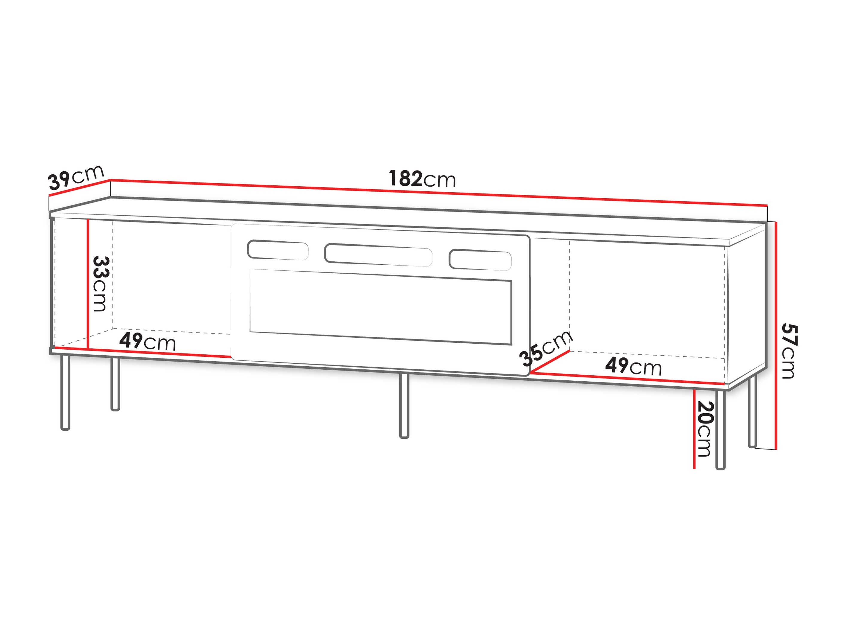 TV-bord Silves I