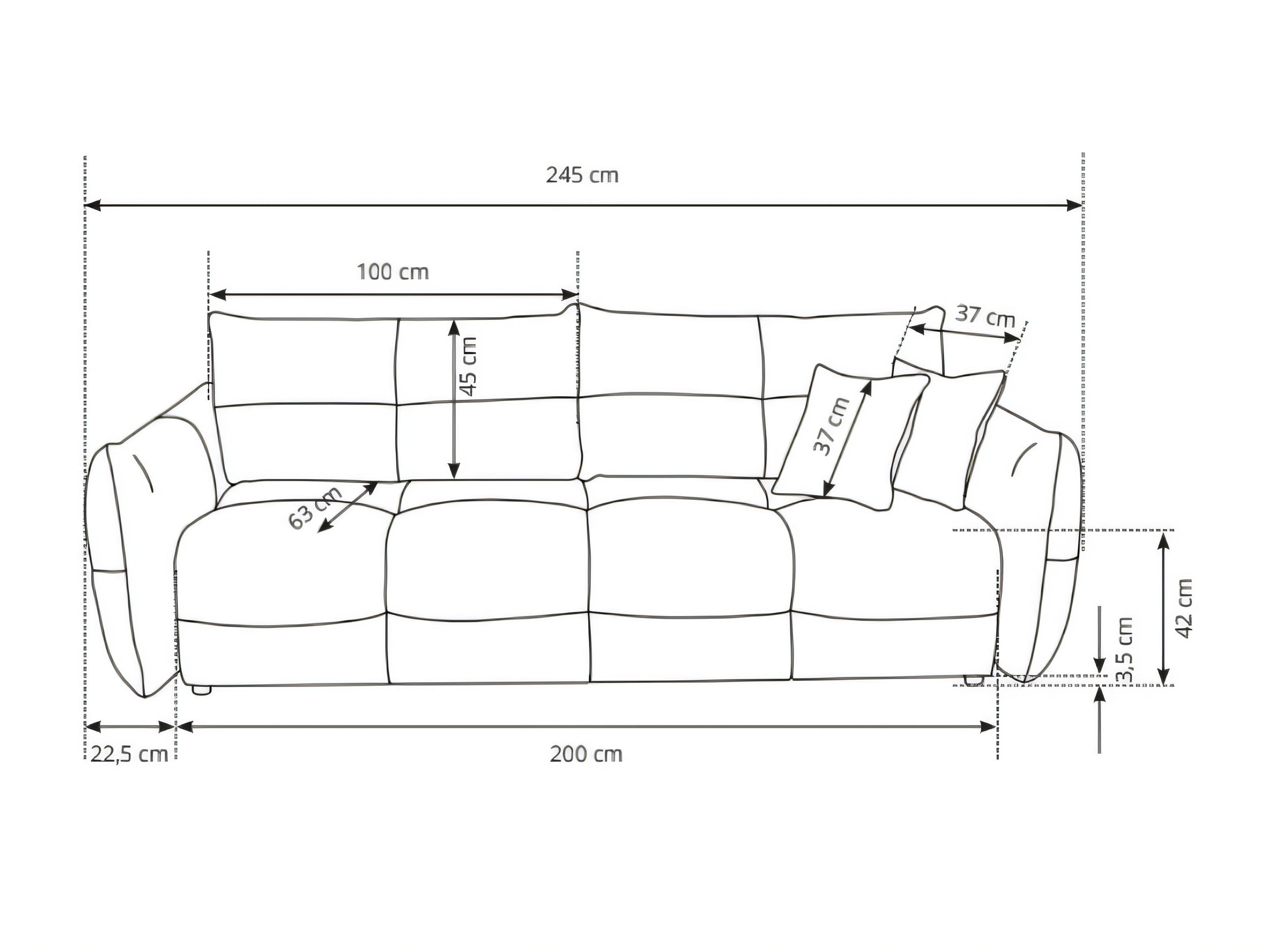 Sovesofa Kingston 206 (Wind 75)
