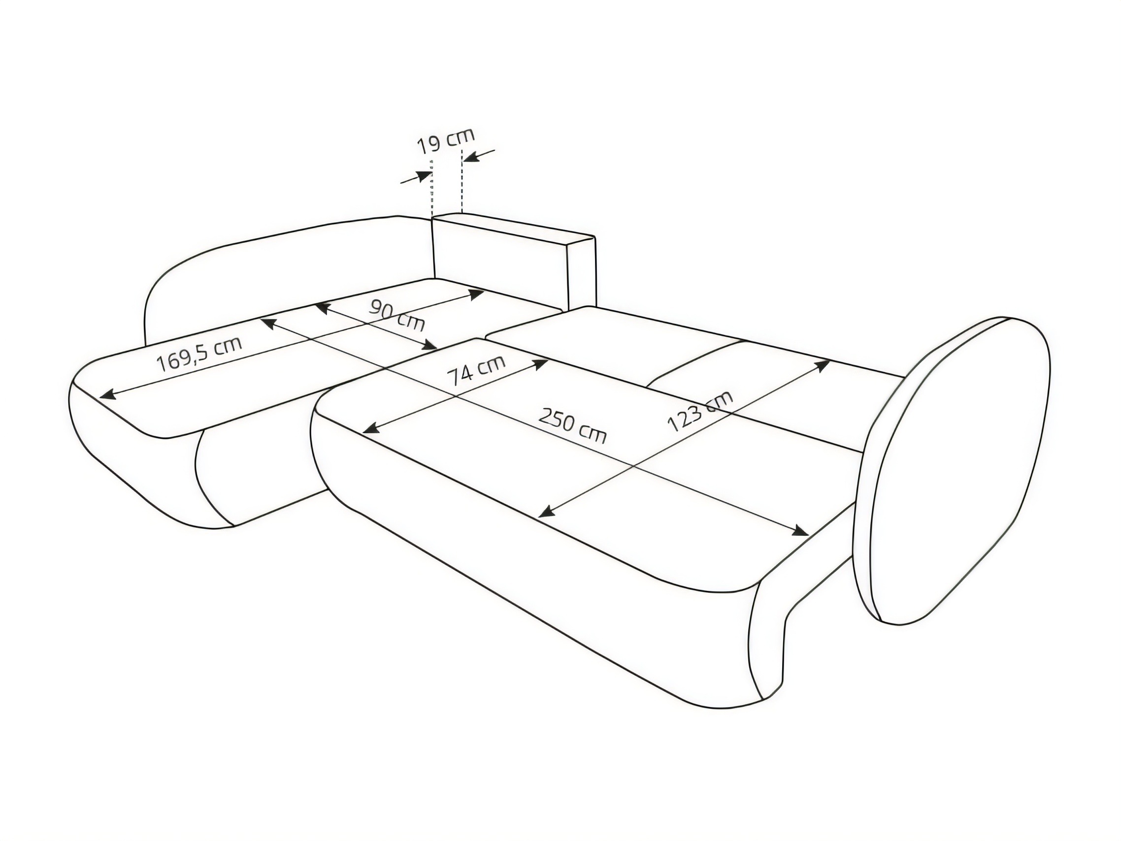 Hjørnesofa Kingston 208 (Egon 07)