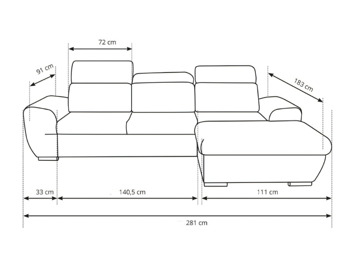 Hjørnesofa Kingston 207 (Højre)