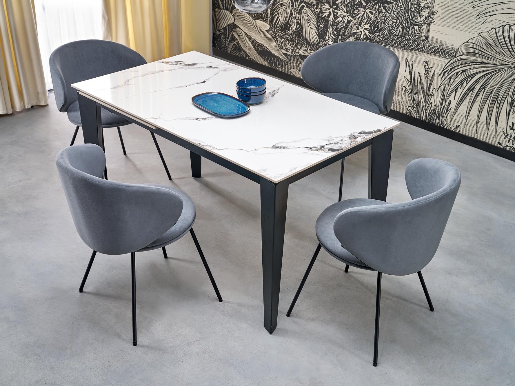 Bord Houston 2157 (Hvid marmor)