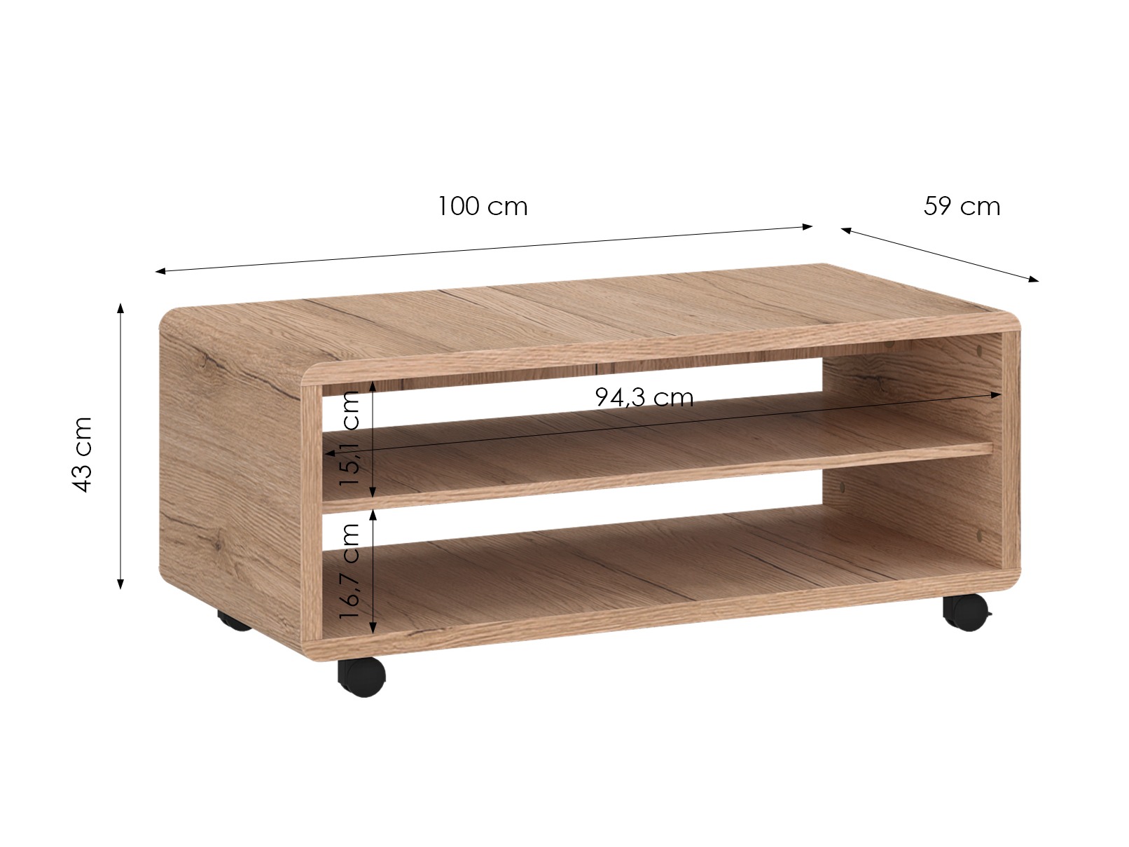 Sofabord Ontario 239 (San remo eg)