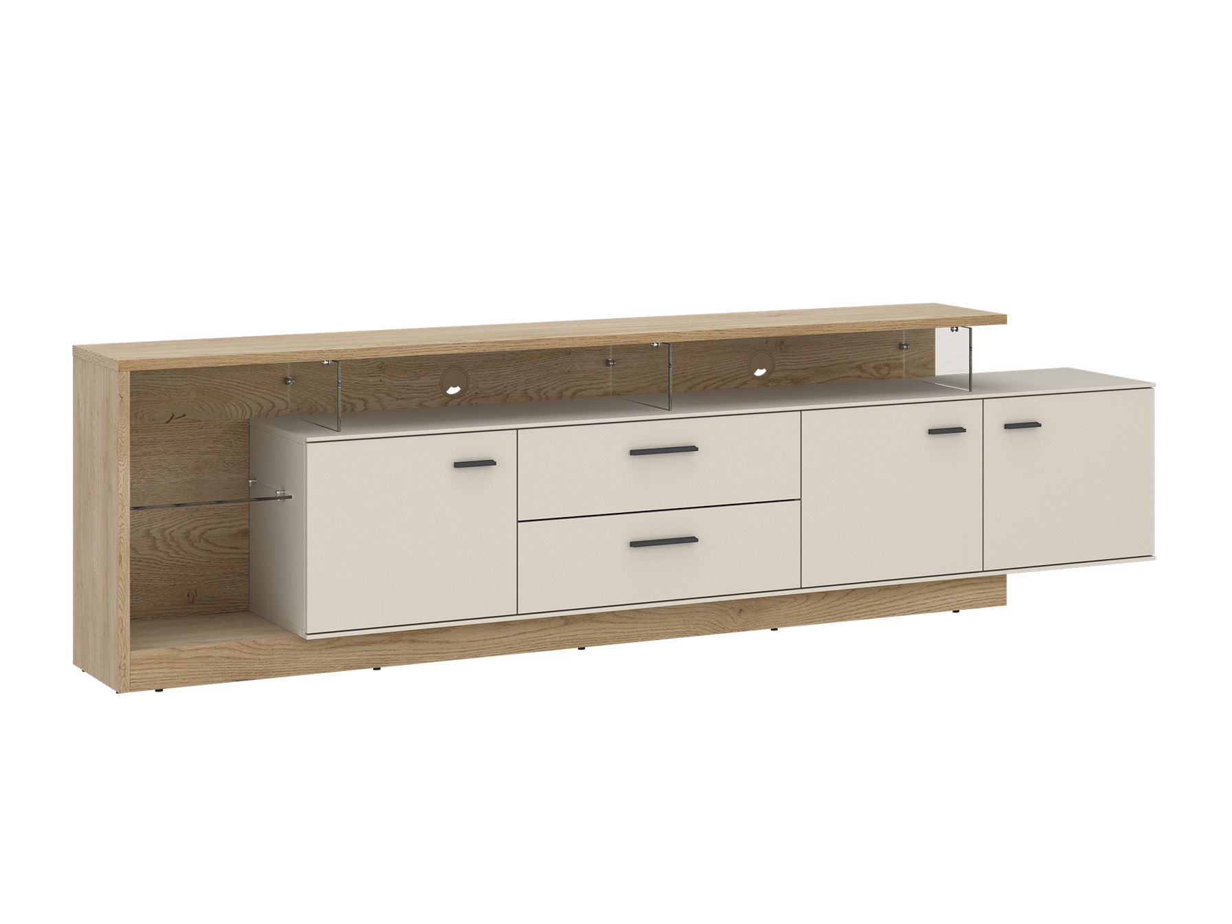 TV-bord Avicoro 107 (Sonoma eg + Kashmir)