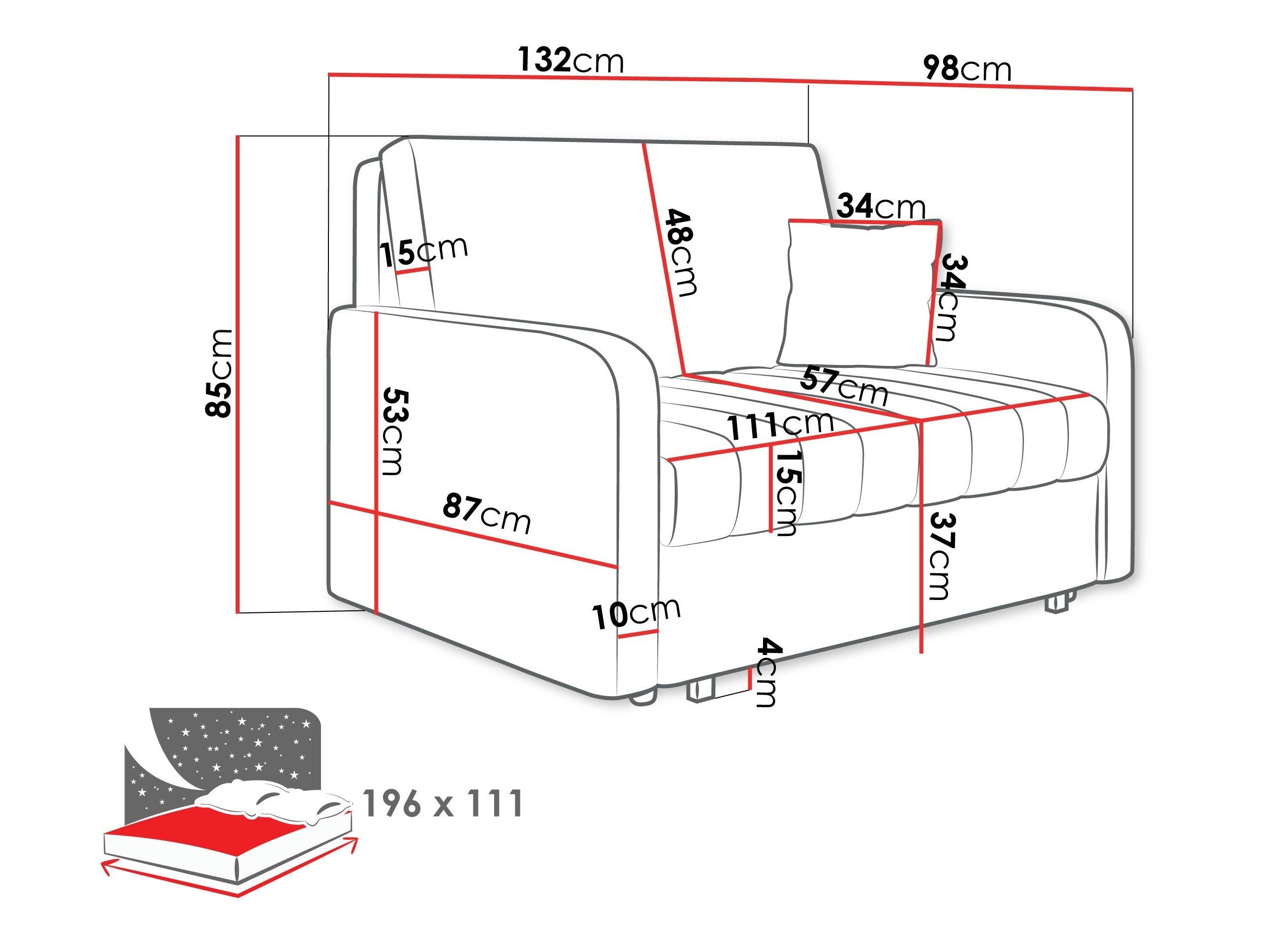 Sovesofa Columbus 259 (Polo 894)