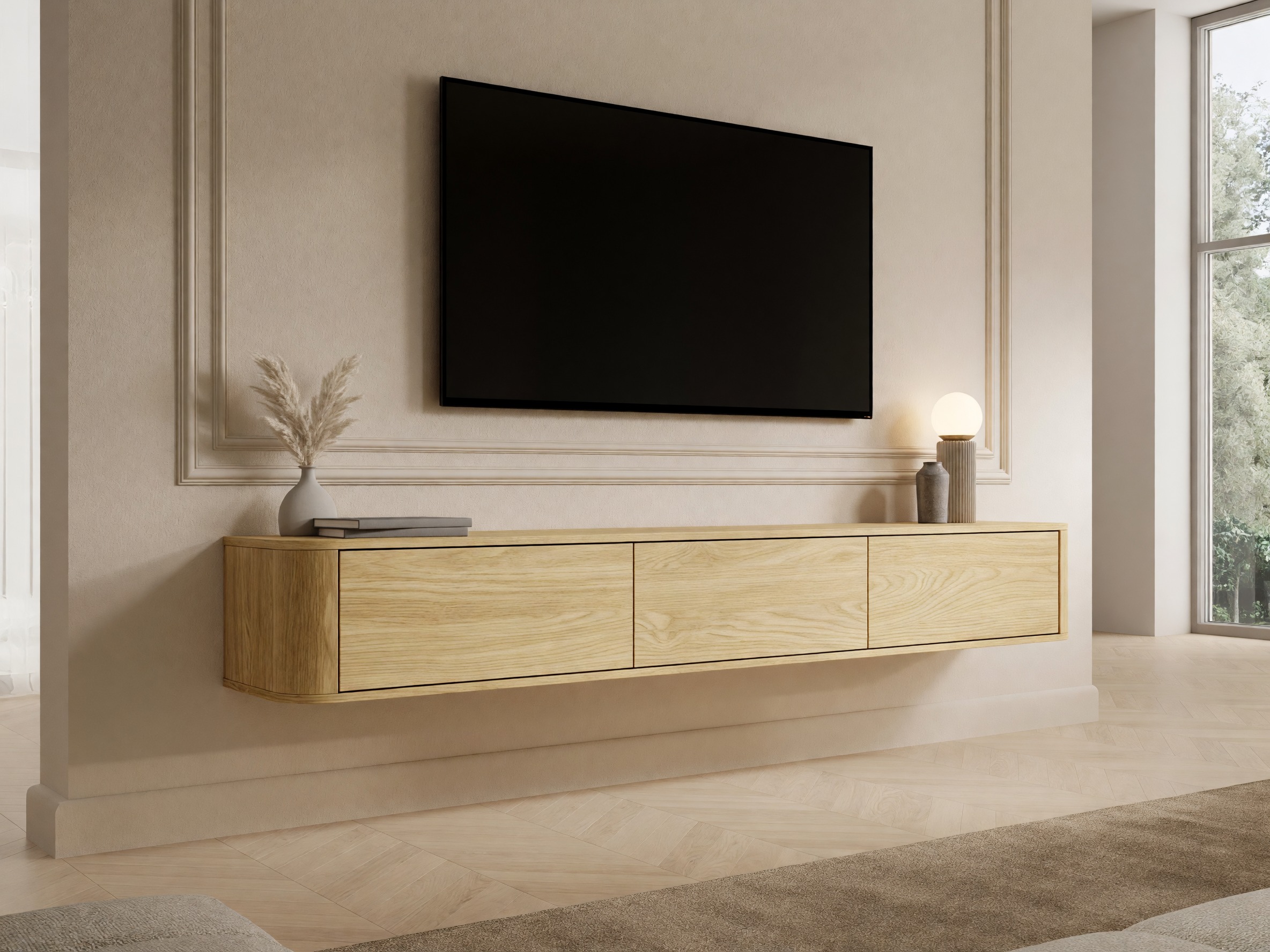 TV-bord Kingston 209 (Egetræ)