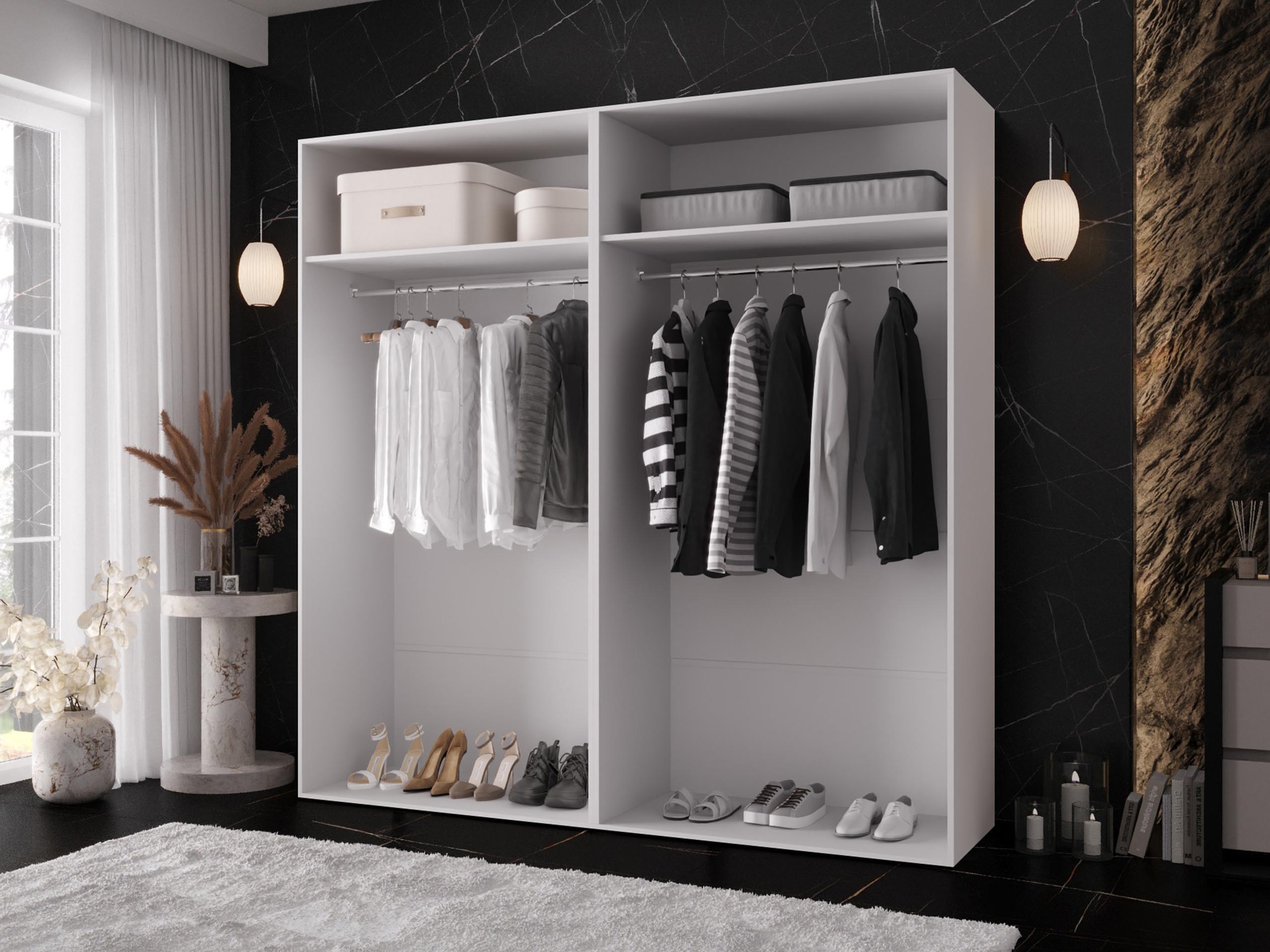 Garderobeskab Hartford 635 (Hvid)