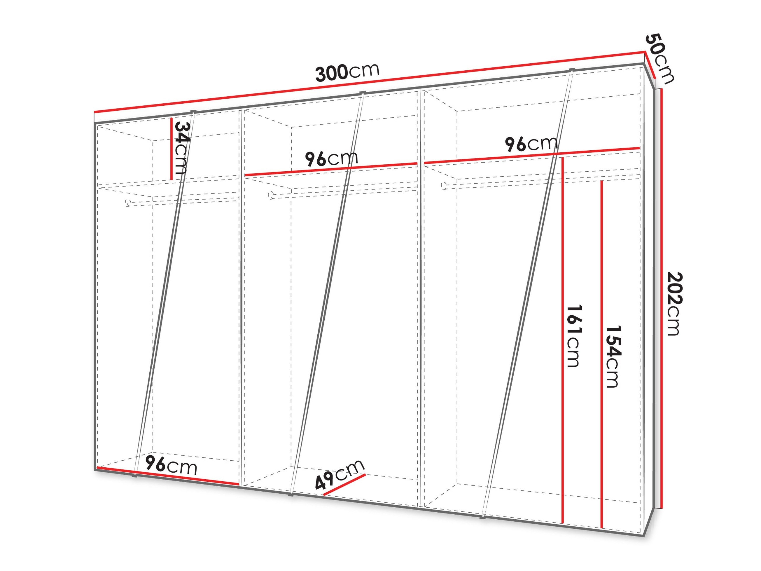 Garderobeskab Hartford 641 (Kashmir)