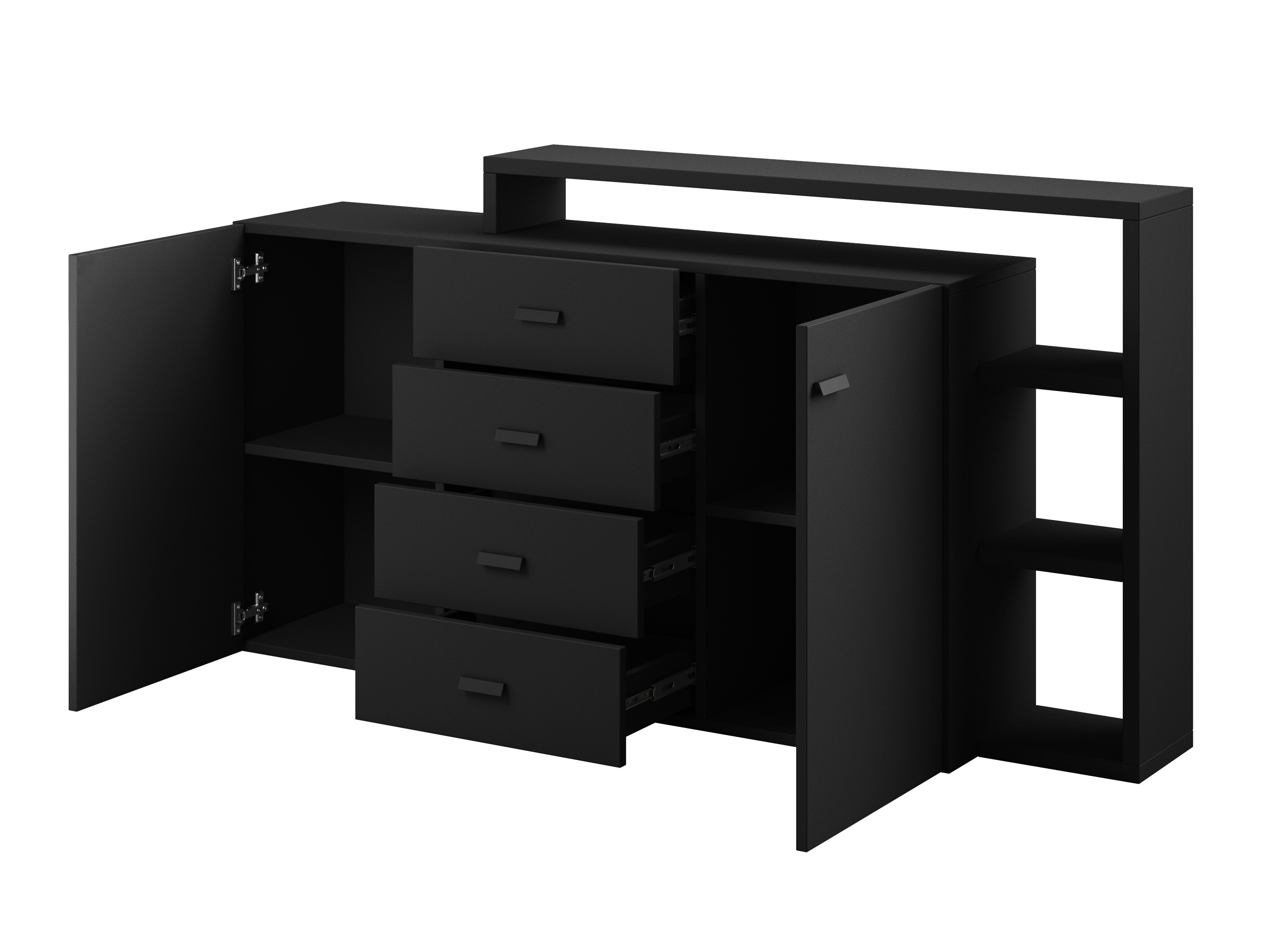 Kommode Lutiva 106 (Mat sort)