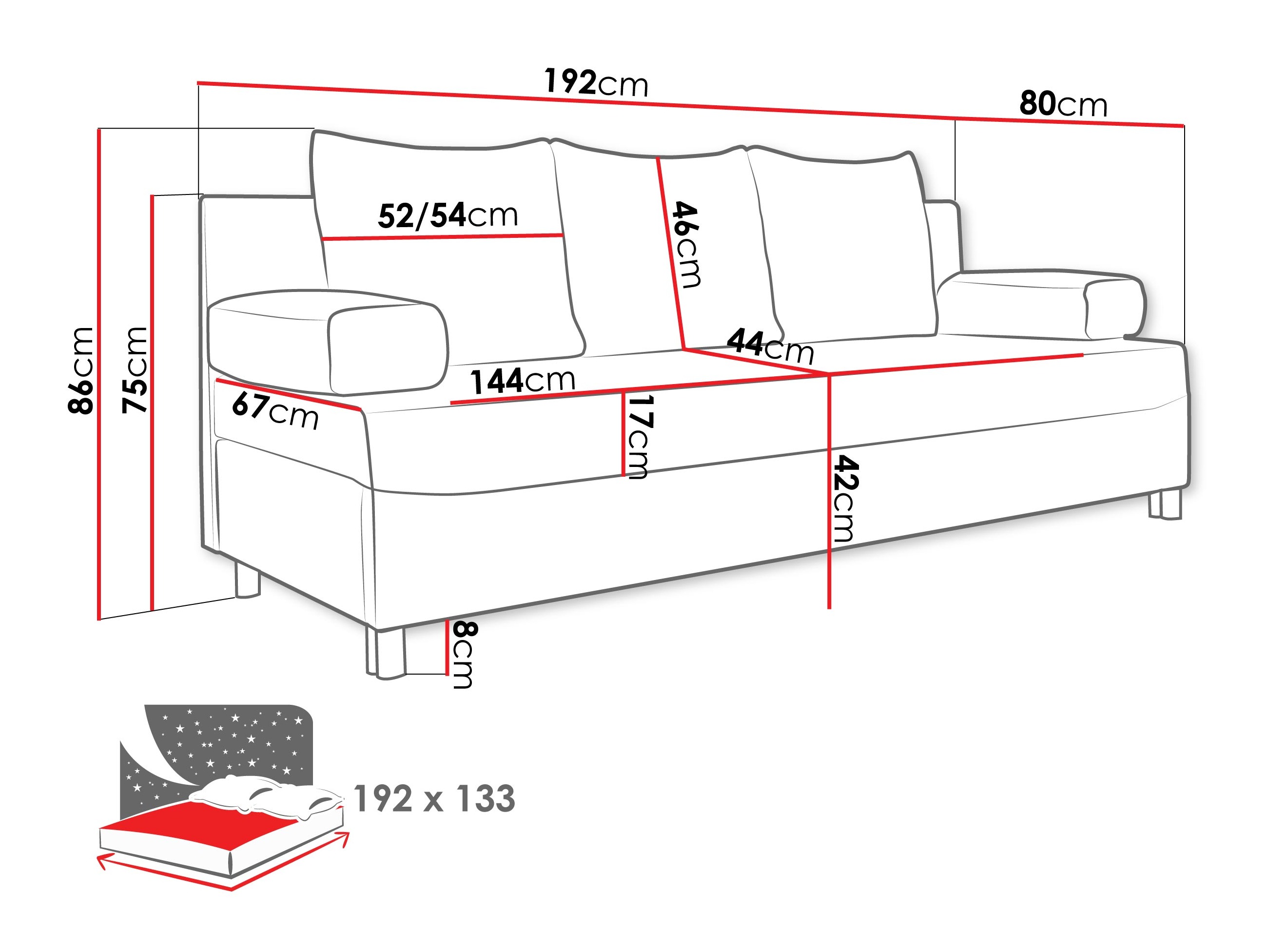 Sovesofa Comfivo Artes (Margo 227.09)